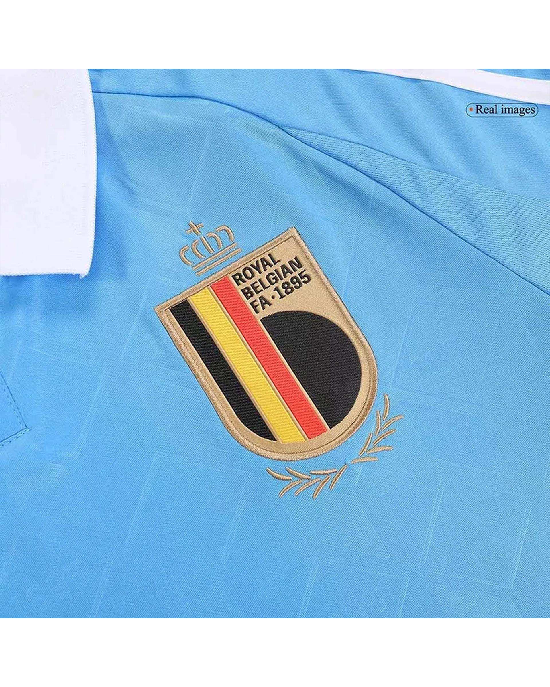 ست پولوشرت و شلوارک ورزشی مردانه مدل بلژیک Away 2024