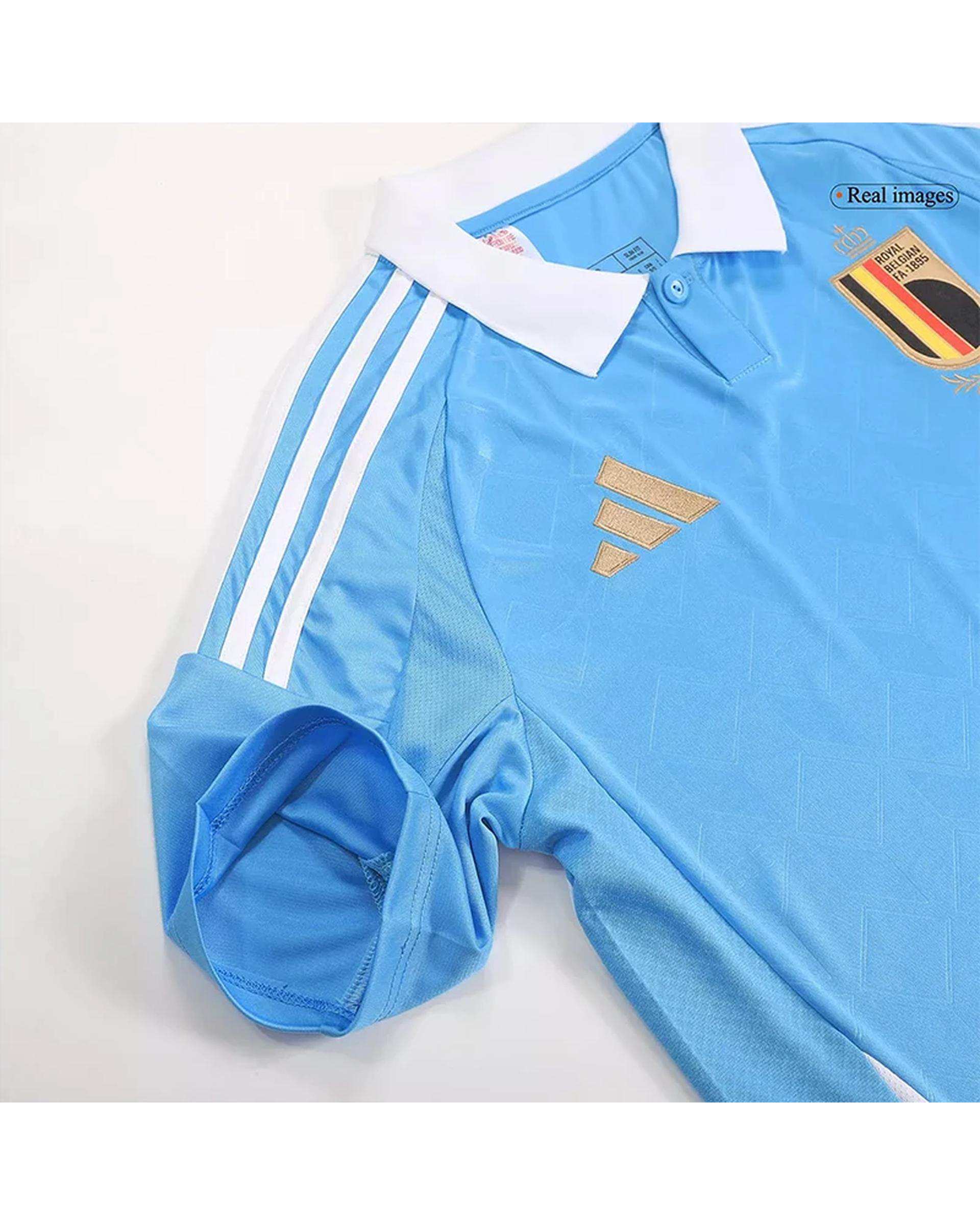 ست پولوشرت و شلوارک ورزشی مردانه مدل بلژیک Away 2024