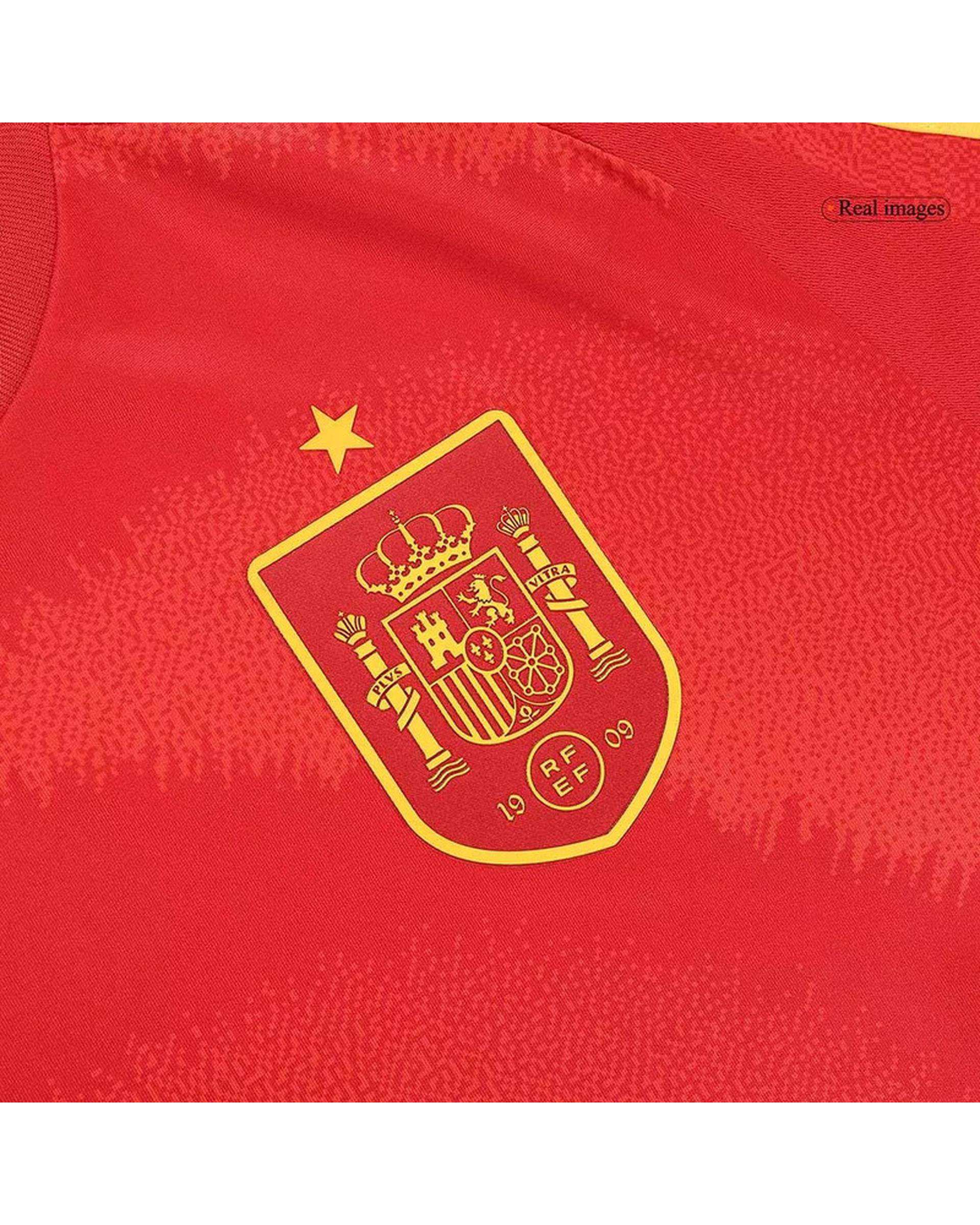 ست تی شرت و شلوارک ورزشی مردانه مدل اسپانیا Home 2024