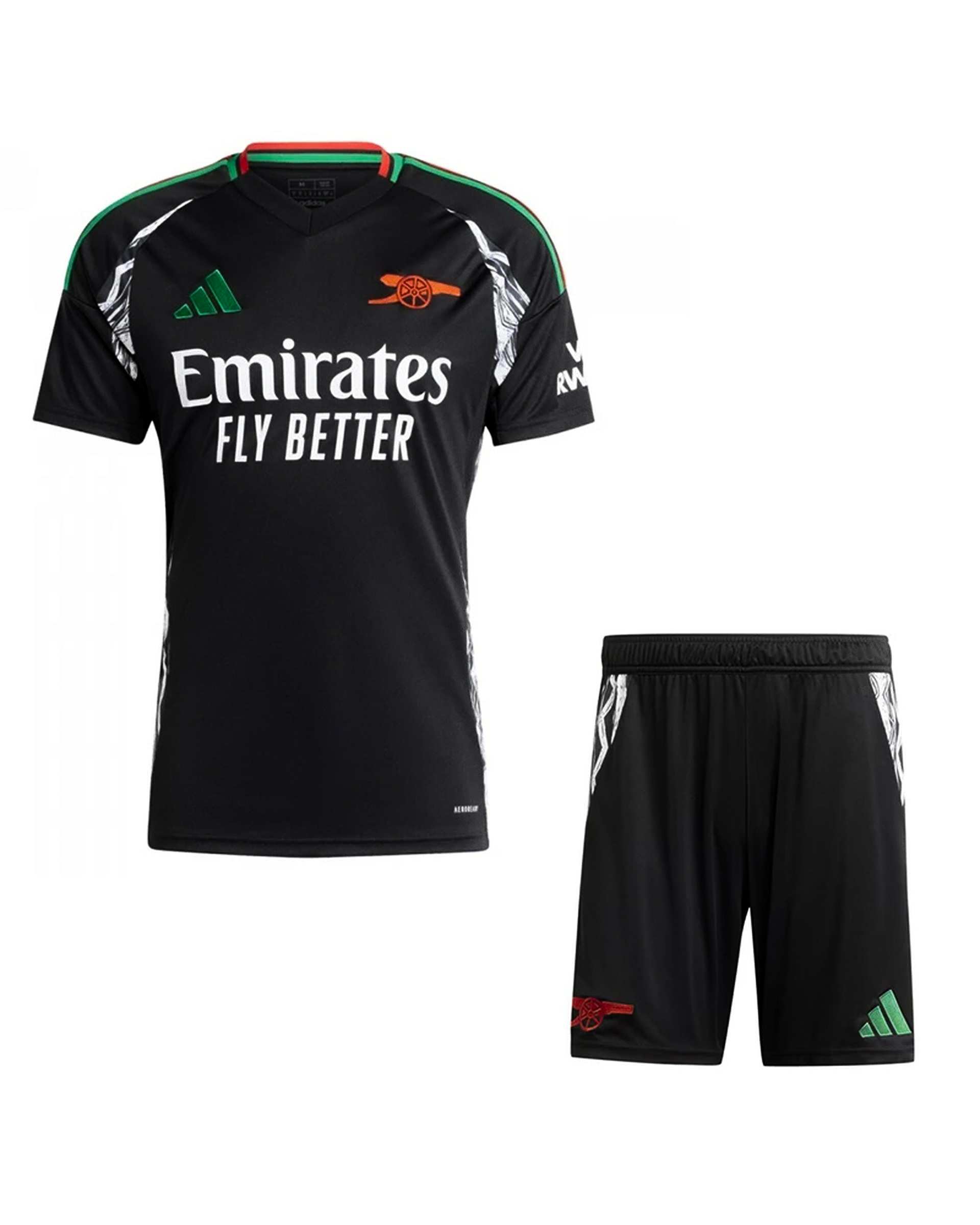 ست تی شرت و شلوارک ورزشی مردانه مدل آرسنال Away 2025