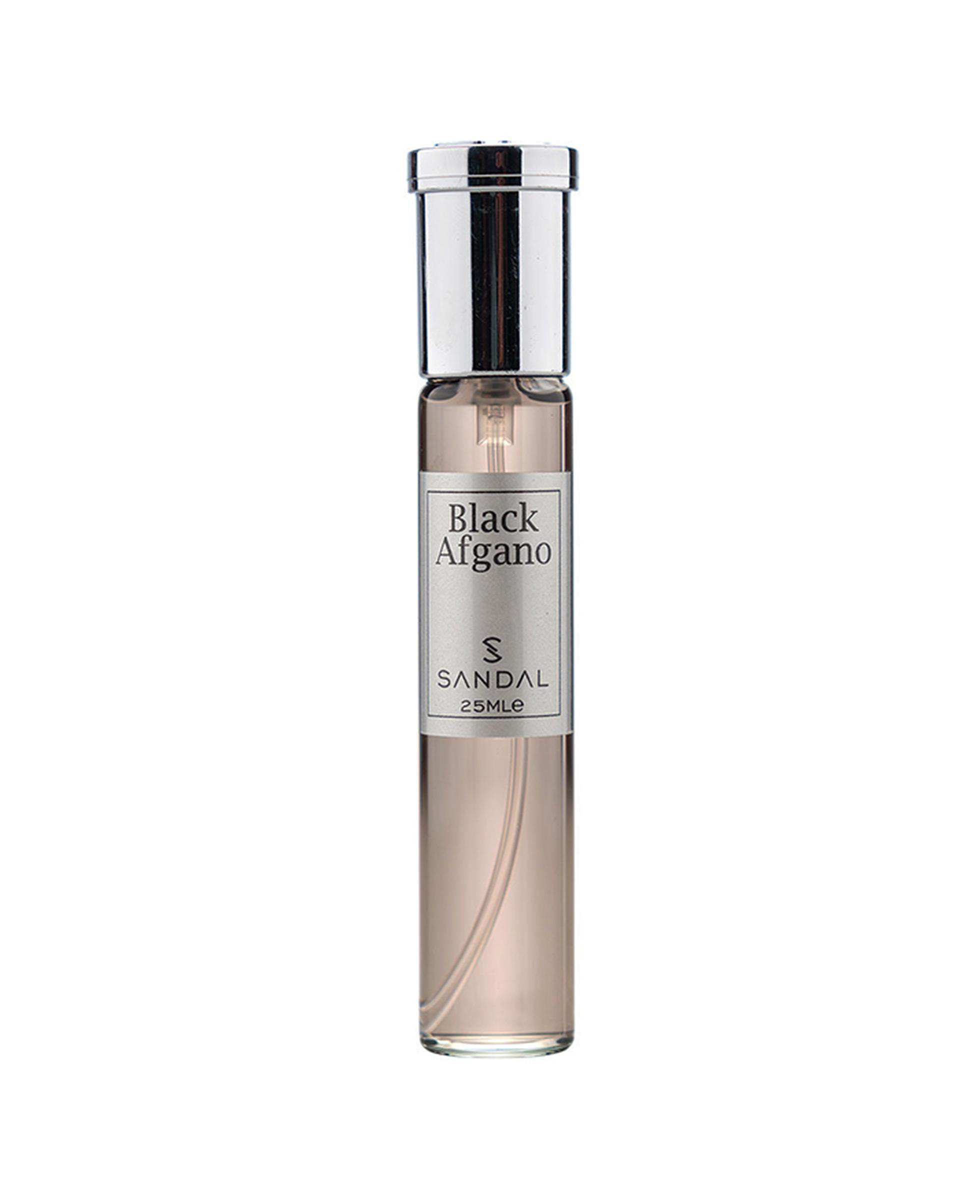 عطر جیبی مردانه صندل Sandal مدل بلک افغانو Black Afgano حجم 25ml