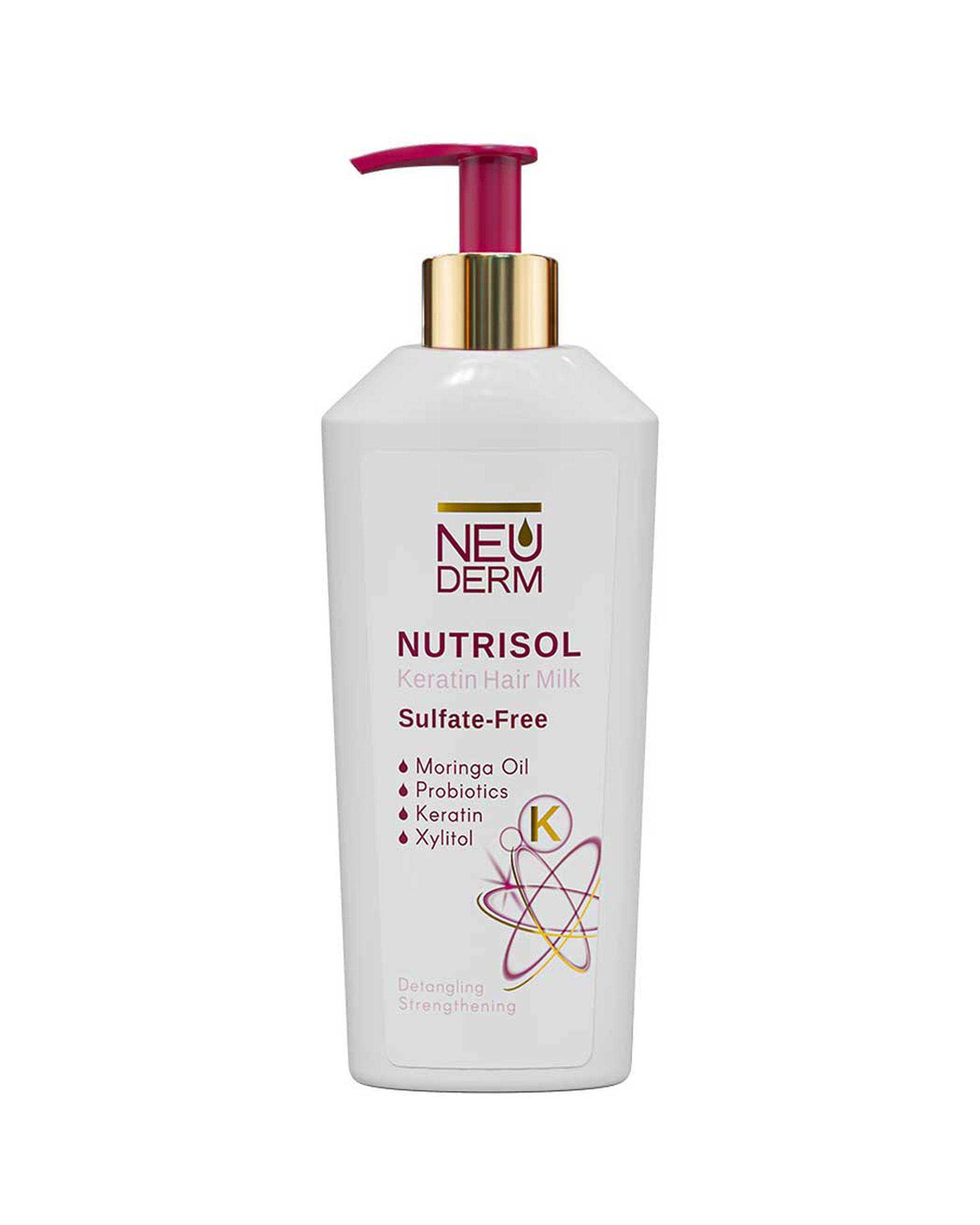 شیر مو کراتینه فاقد سولفات نئودرم Neuderm مدل نوتریسل Nutrisol حجم 200ml