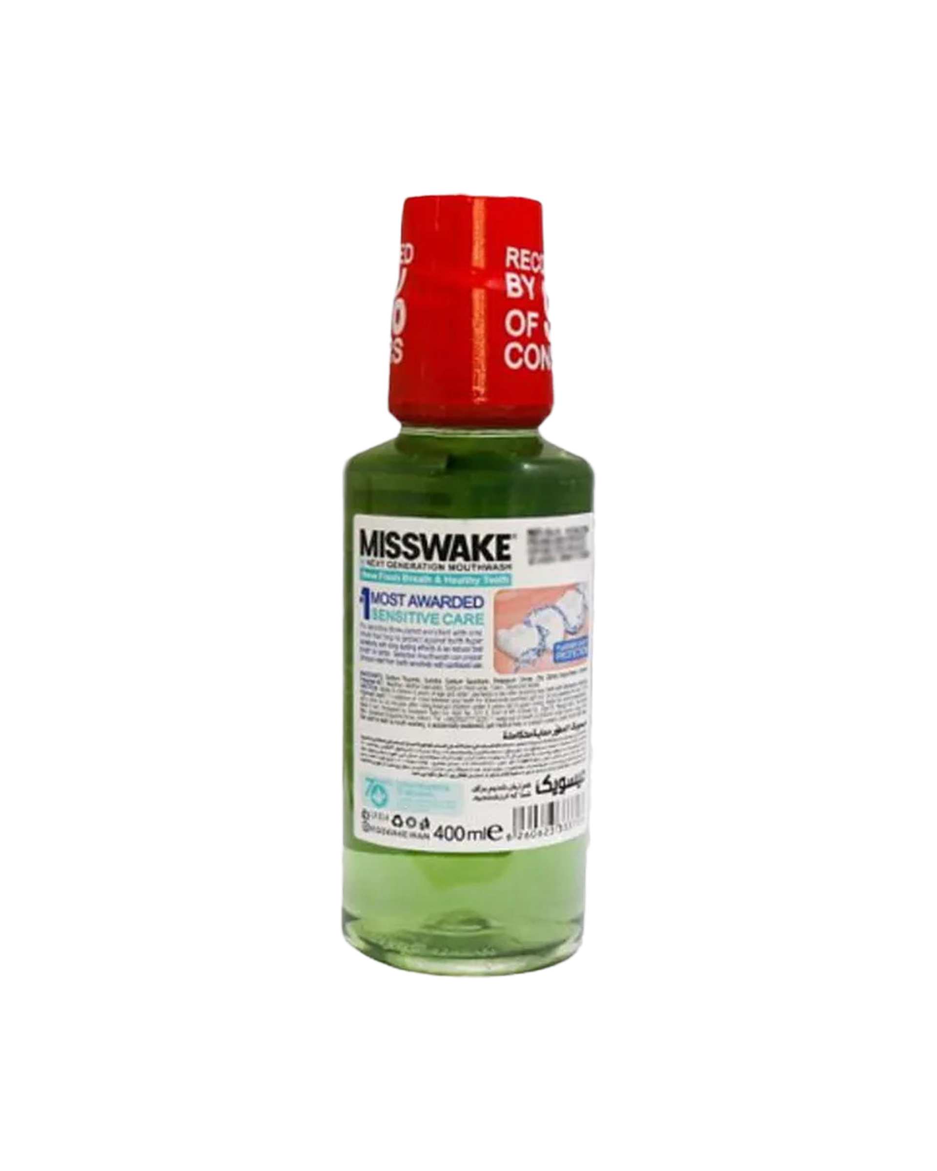 دهانشویه میسویک Misswake مدل سنسیتیو کر Sensitive Care حجم 200ml