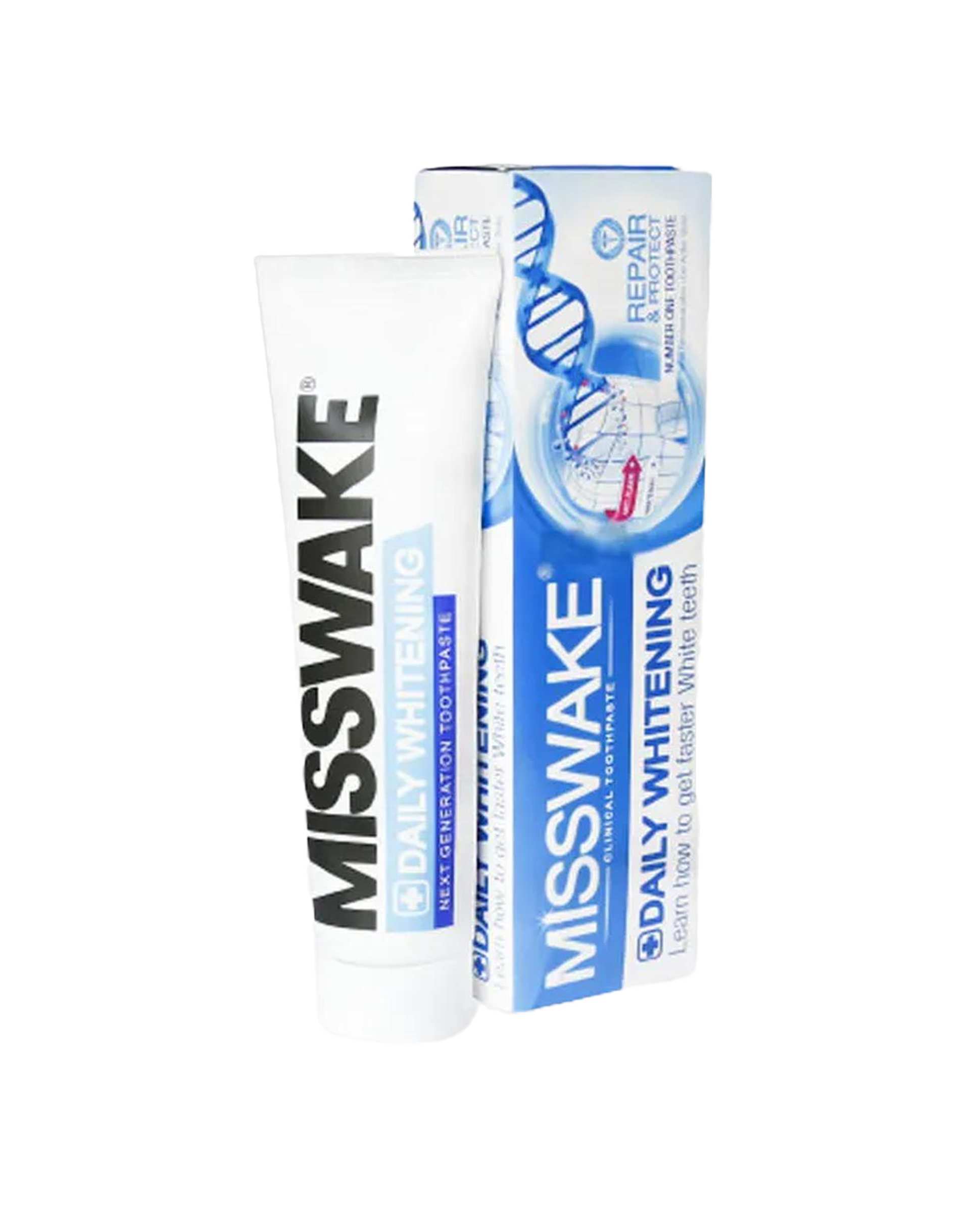 خمیر دندان روزانه سفید کننده میسویک Misswake مدل Daily Whitening حجم 75ml