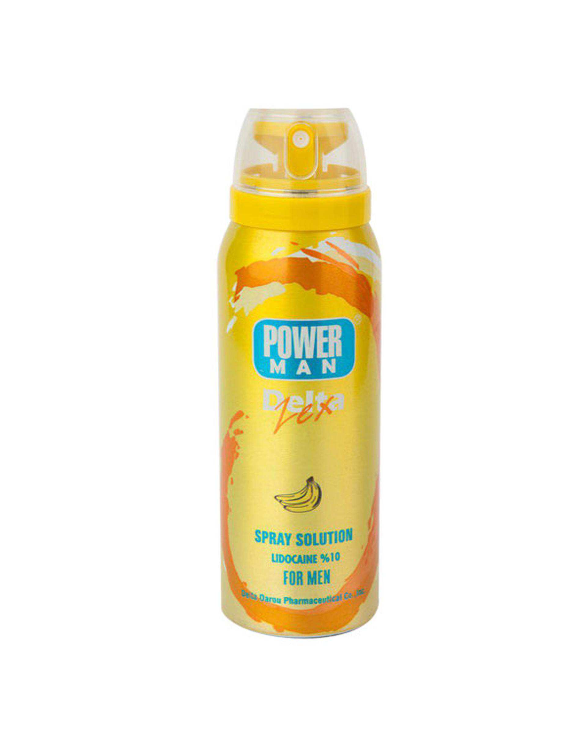 اسپری تاخیری دلتا پاور من Power Man رایحه موزی حجم 65ml