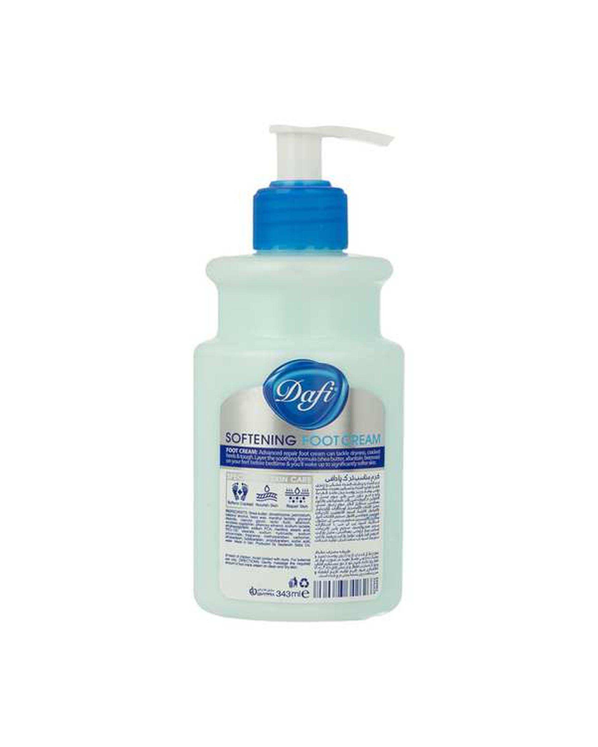 کرم مناسب ترک پا پمپی دافی Dafi مدل Softening Foot حجم 343ml