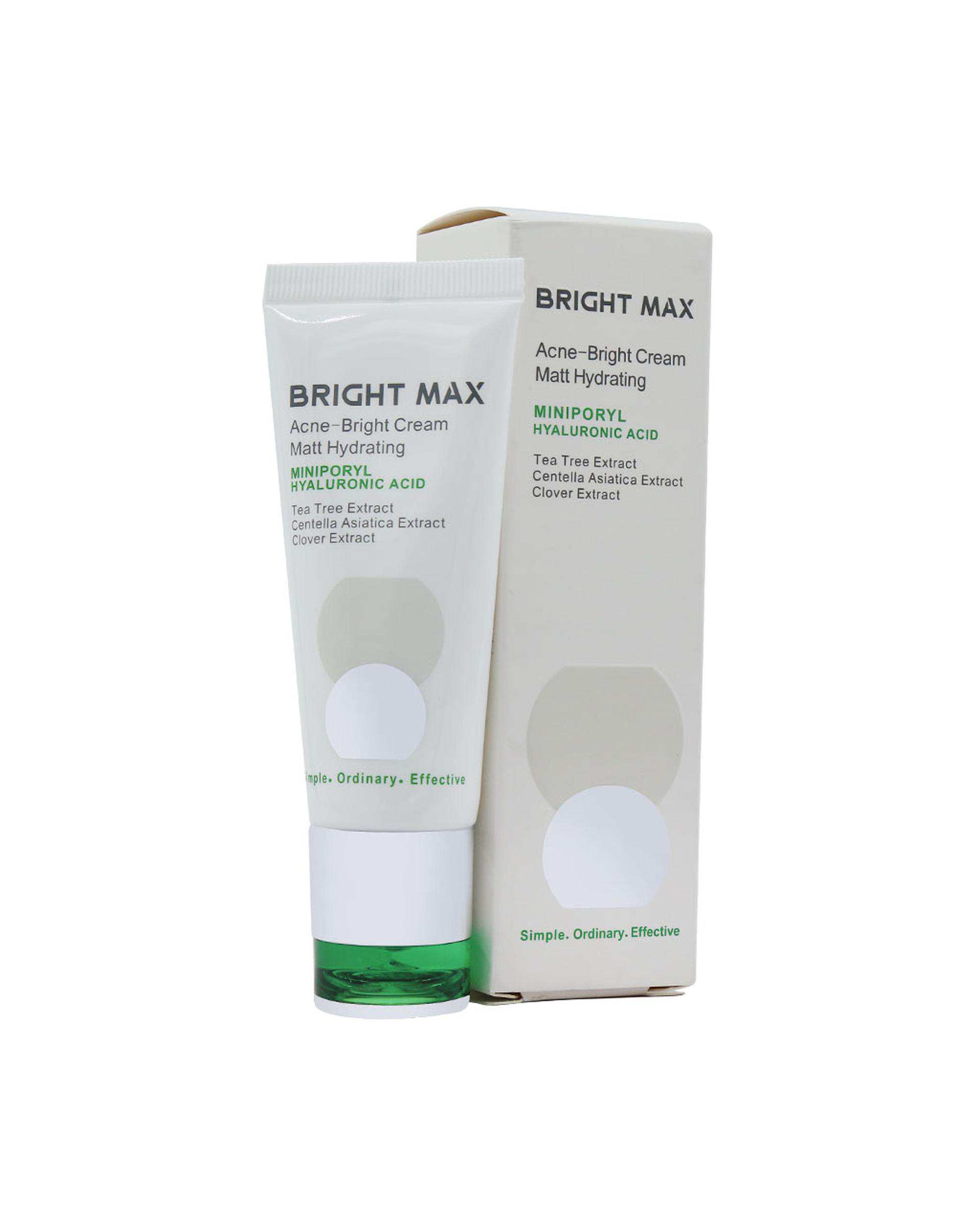 کرم مرطوب کننده مات آکنه برایت مکس Bright Max مدل Matt Hydrating حجم 40ml