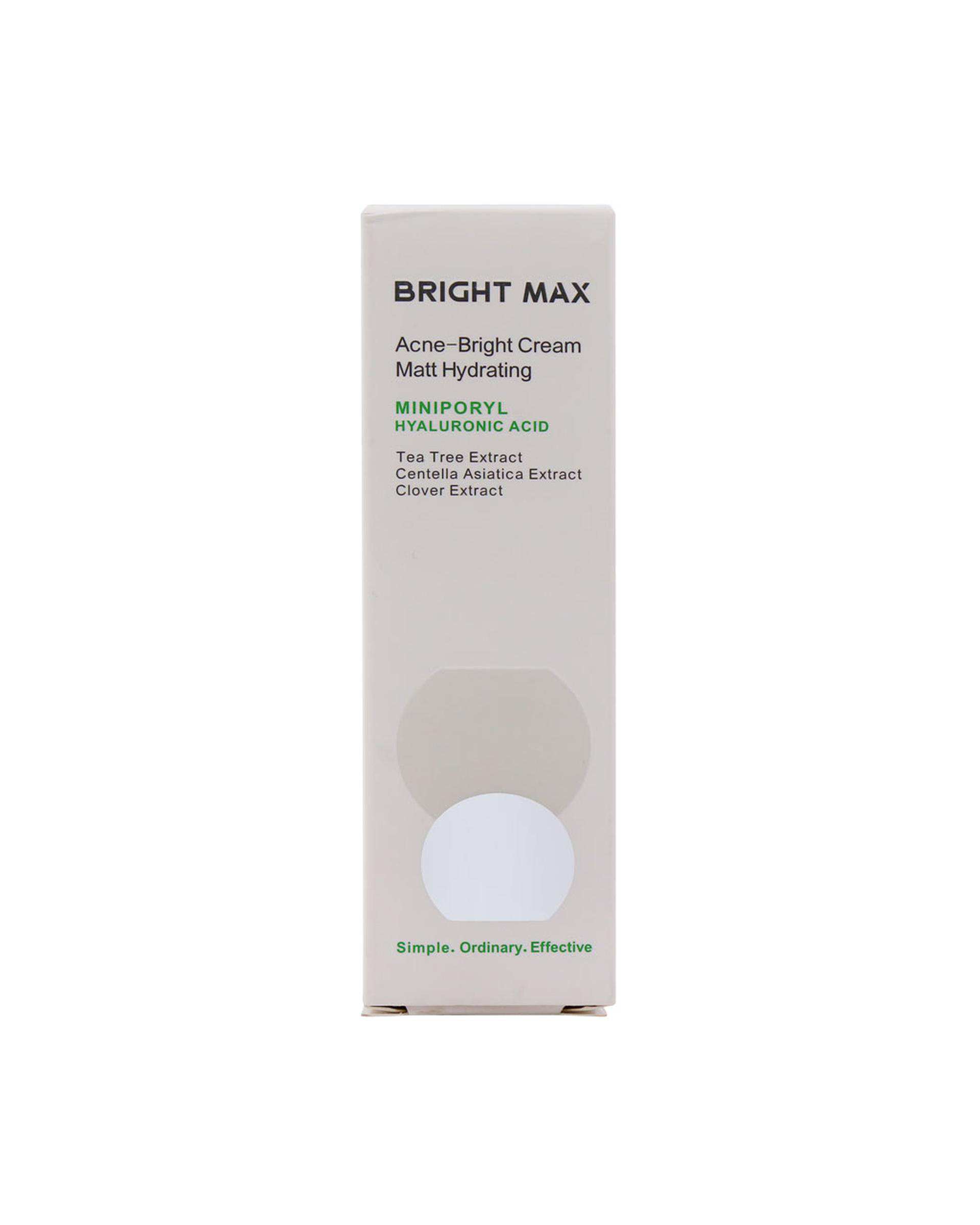 کرم مرطوب کننده مات آکنه برایت مکس Bright Max مدل Matt Hydrating حجم 40ml