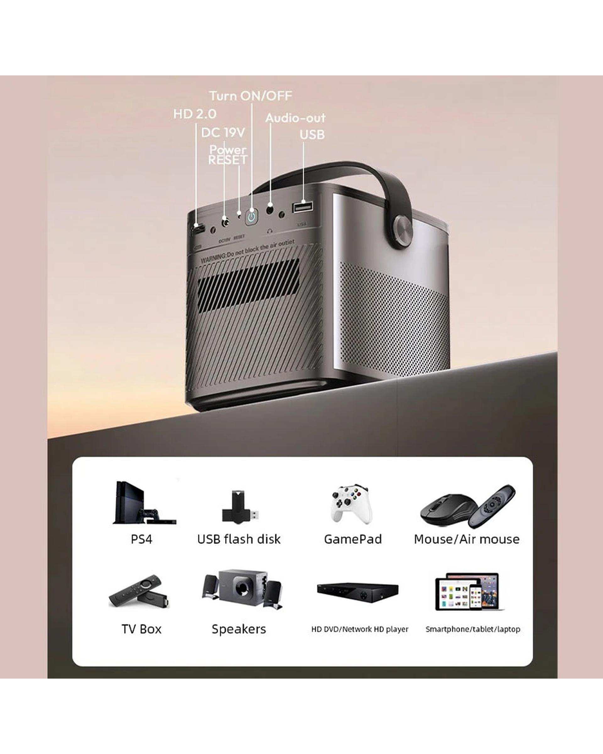 ویدئو پروژکتور بینتیک Byintek مدل Smart Projector
 U80 max