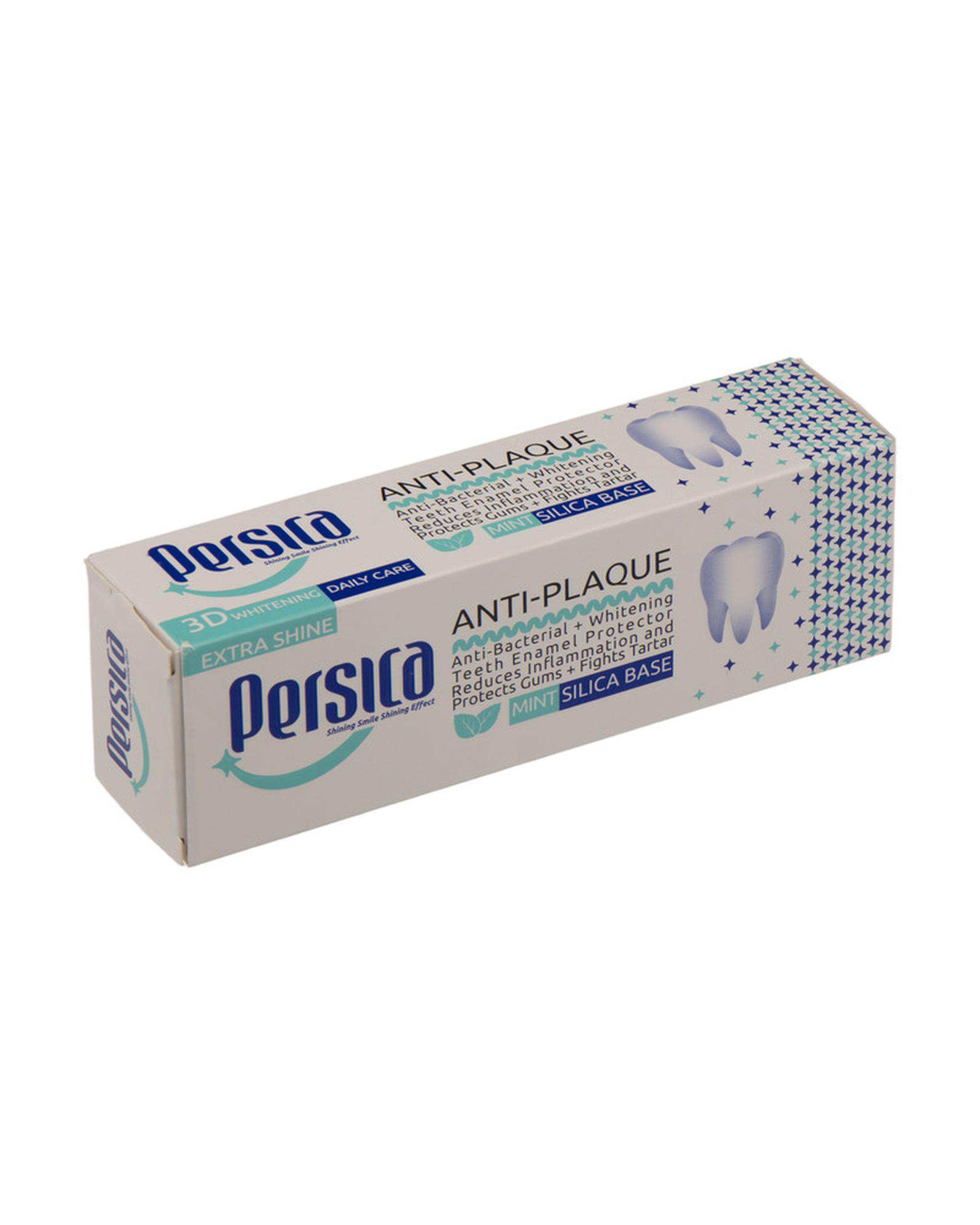 خمیر دندان پرسیکا Persica مدل Anti Plaque حاوی عصاره نعناع 100 گرم