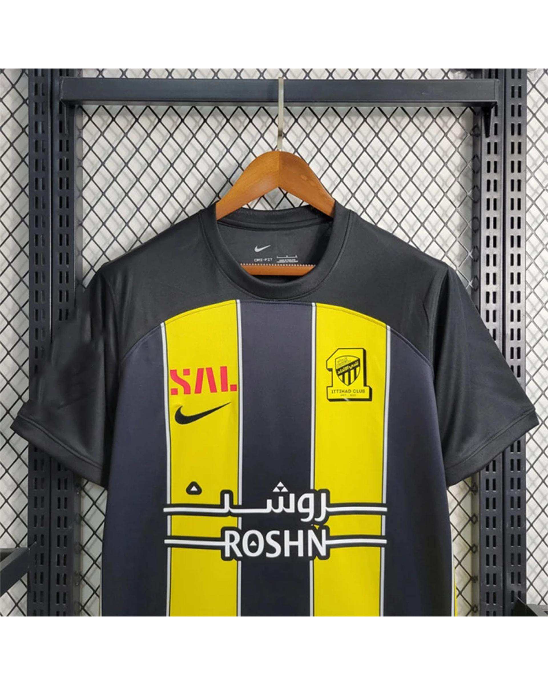 ست تی شرت و شلوارک ورزشی مردانه مدل الاتحاد عربستان Home 2024