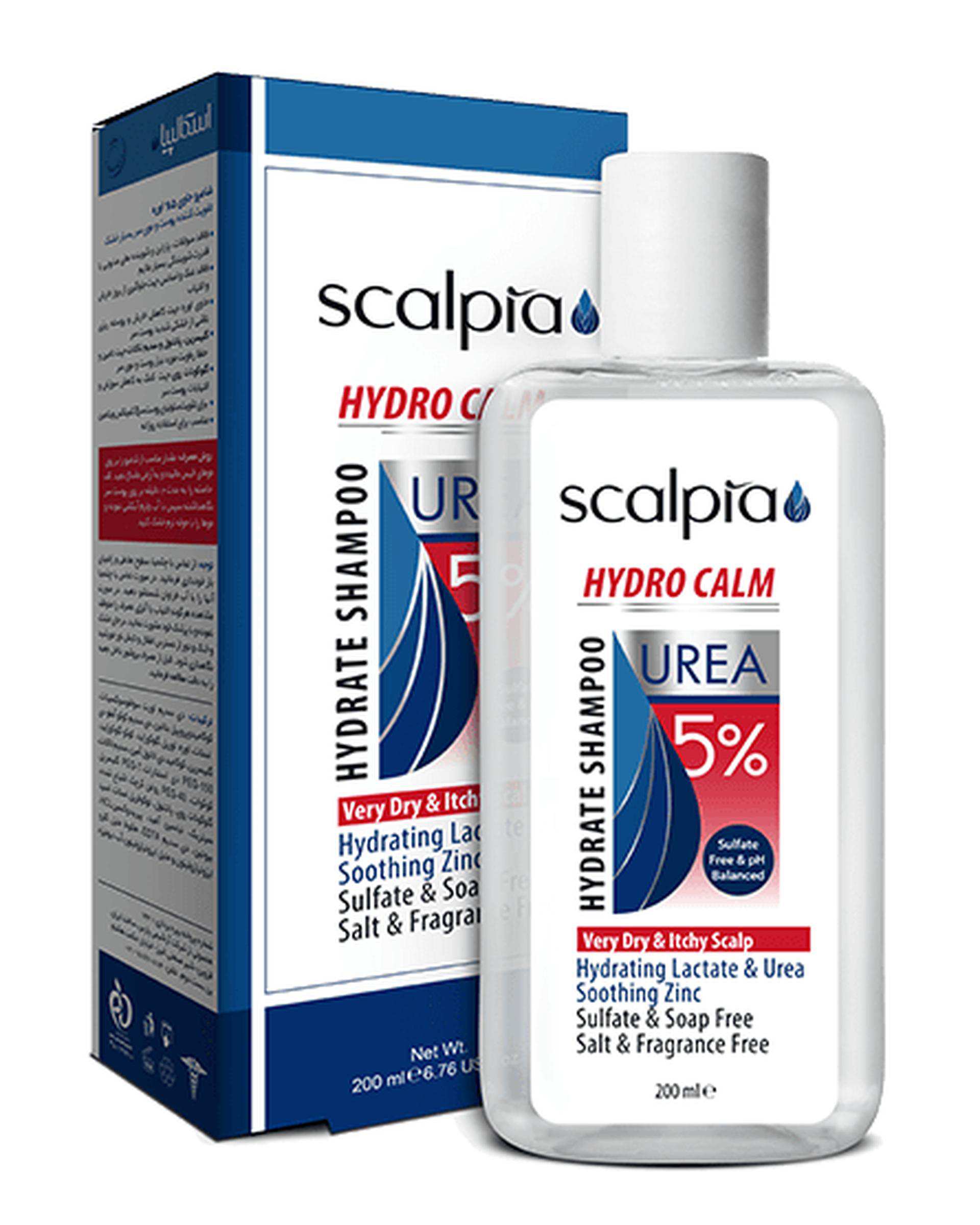 شامپو مرطوب کننده موهای بسیار خشک اسکالپیا Scalpia حاوی 5% اوره 200ml