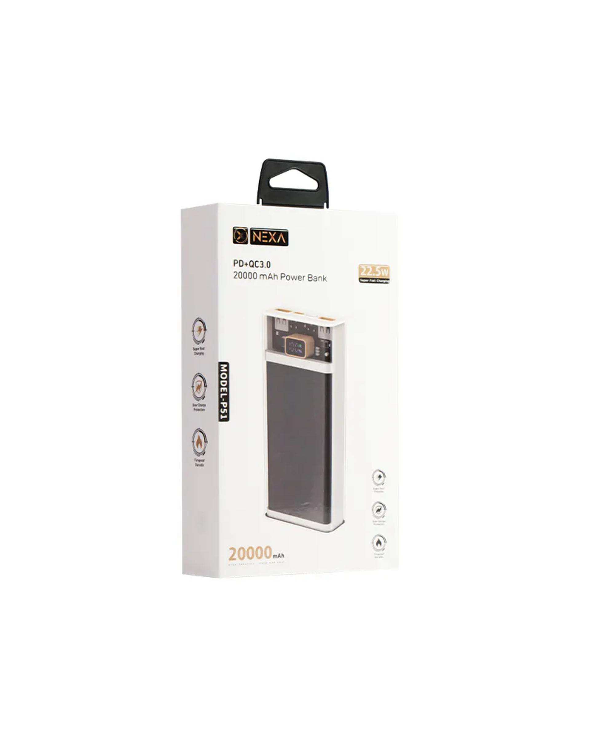 پاوربانک خاکستری نکسا NEXA مدل P51 QC3.0