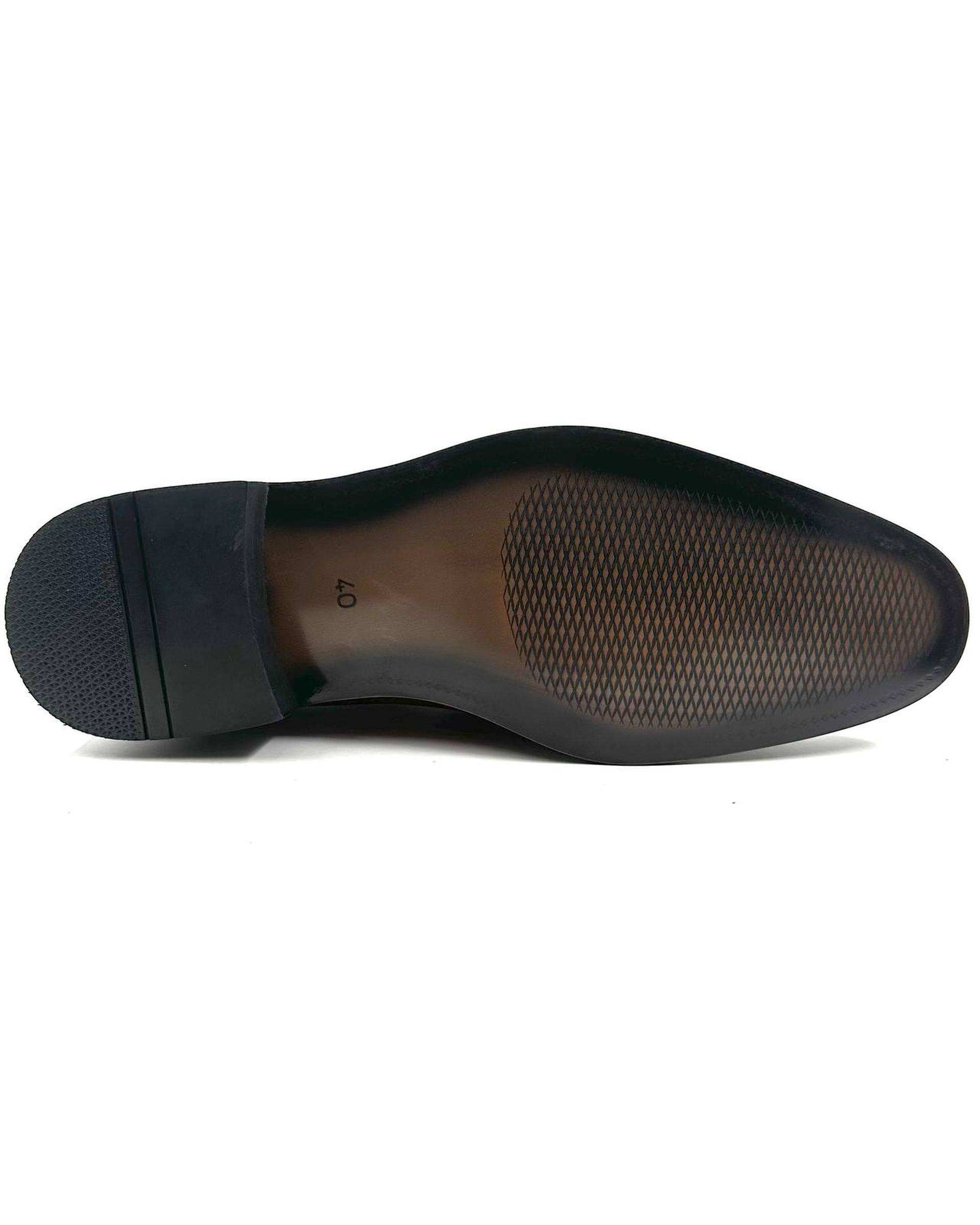 کفش چرم مردانه رسمی مشکی چرم میخچی Mikhchi Leather مدل M105