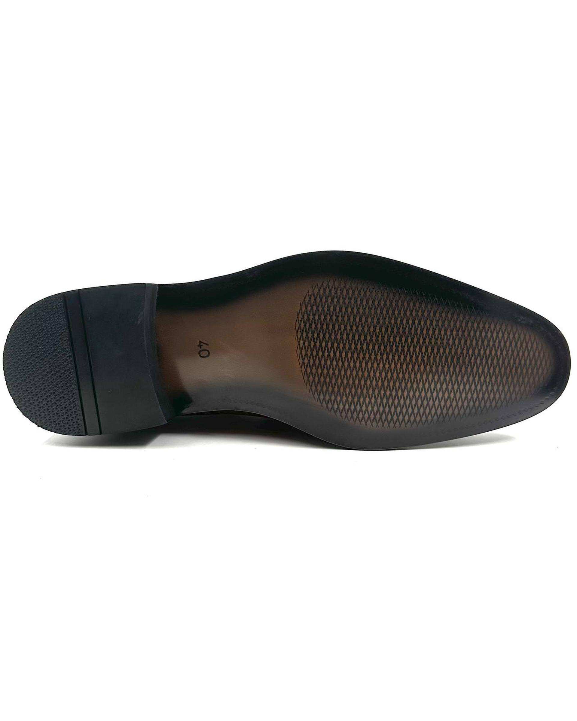 کفش چرم مردانه رسمی طوسی چرم میخچی Mikhchi Leather مدل M105