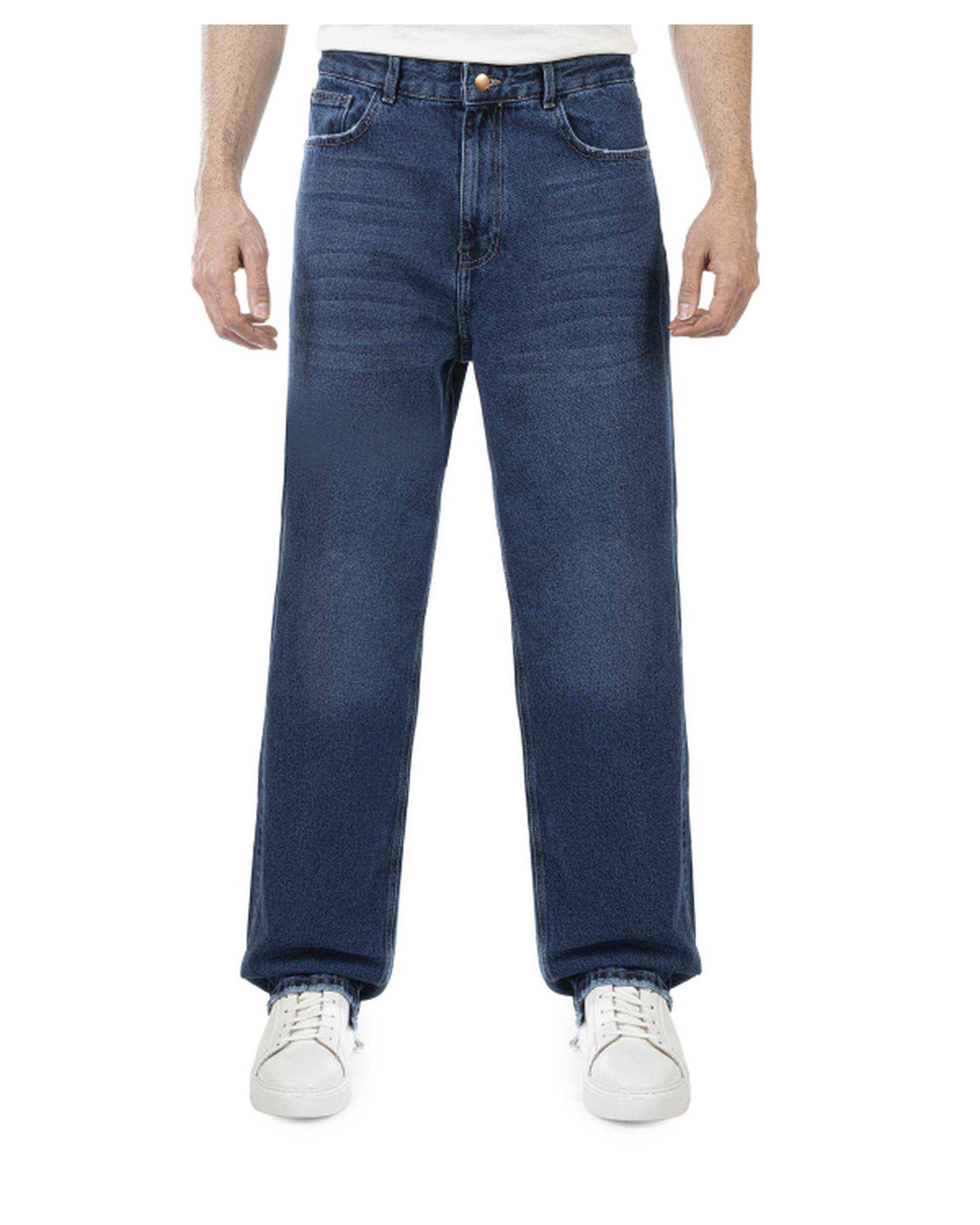 شلوار جین مردانه بگ آبی تیره سوپردرای Superdry کد M17A40508C