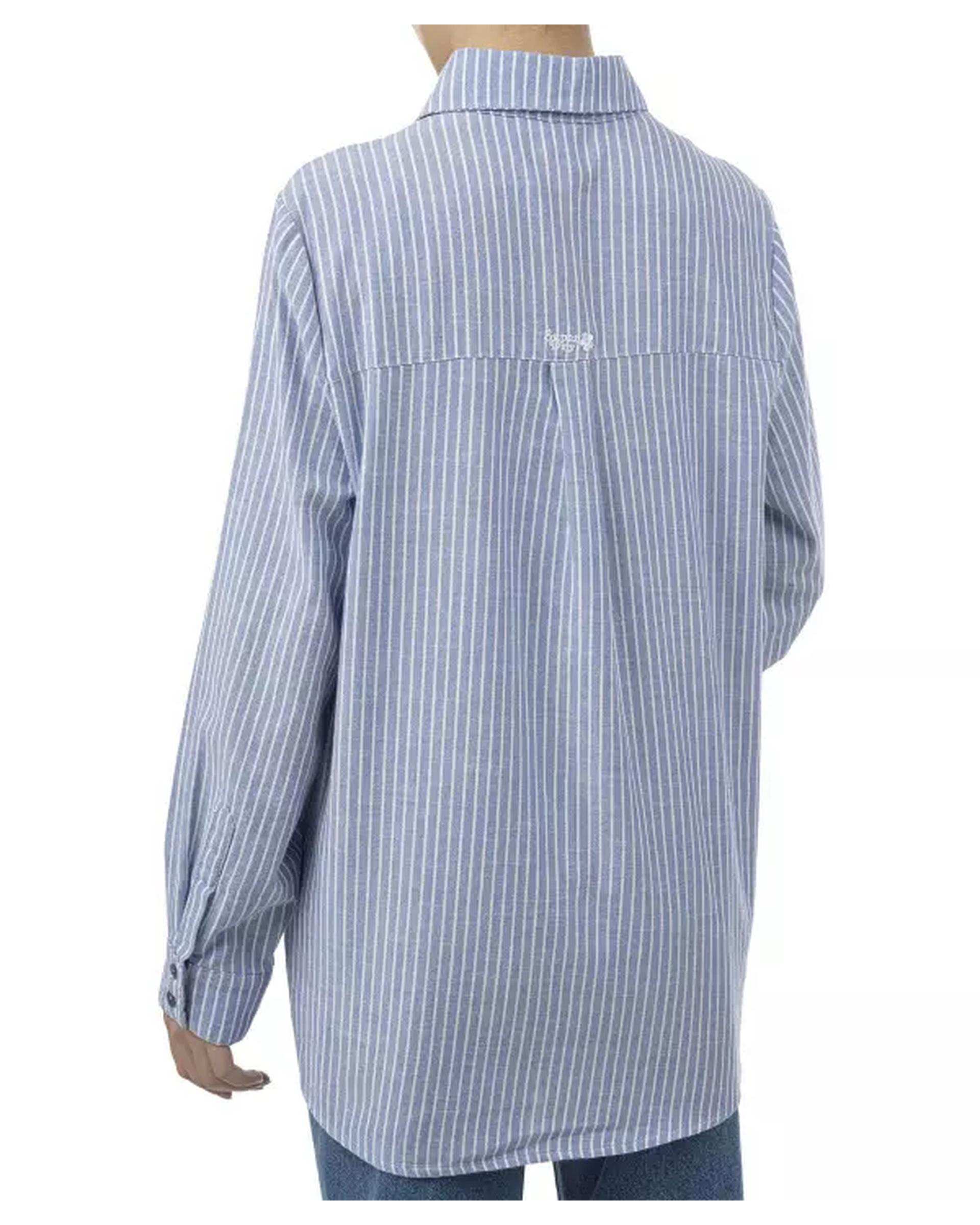شومیز زنانه راه راه آبی سوپردرای Superdry کد W13A42801N