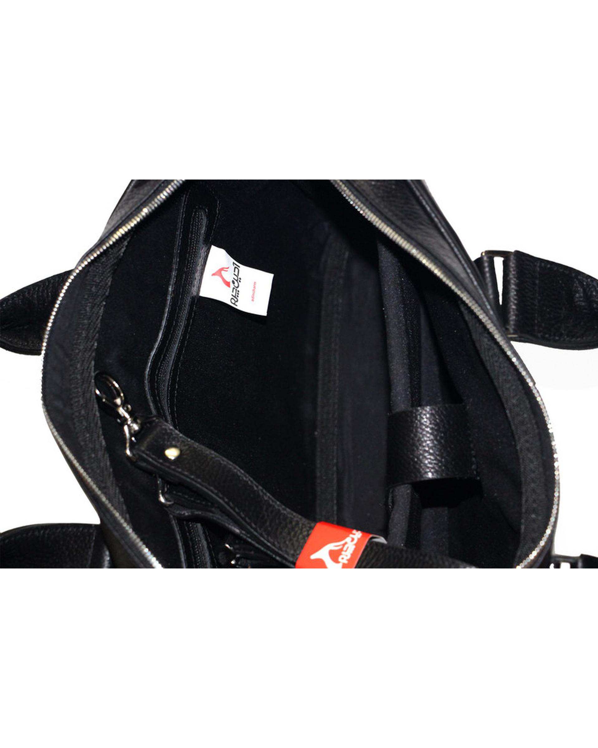کیف چرم اداری مردانه مشکی چرم Charm Barez مدل DL56.1