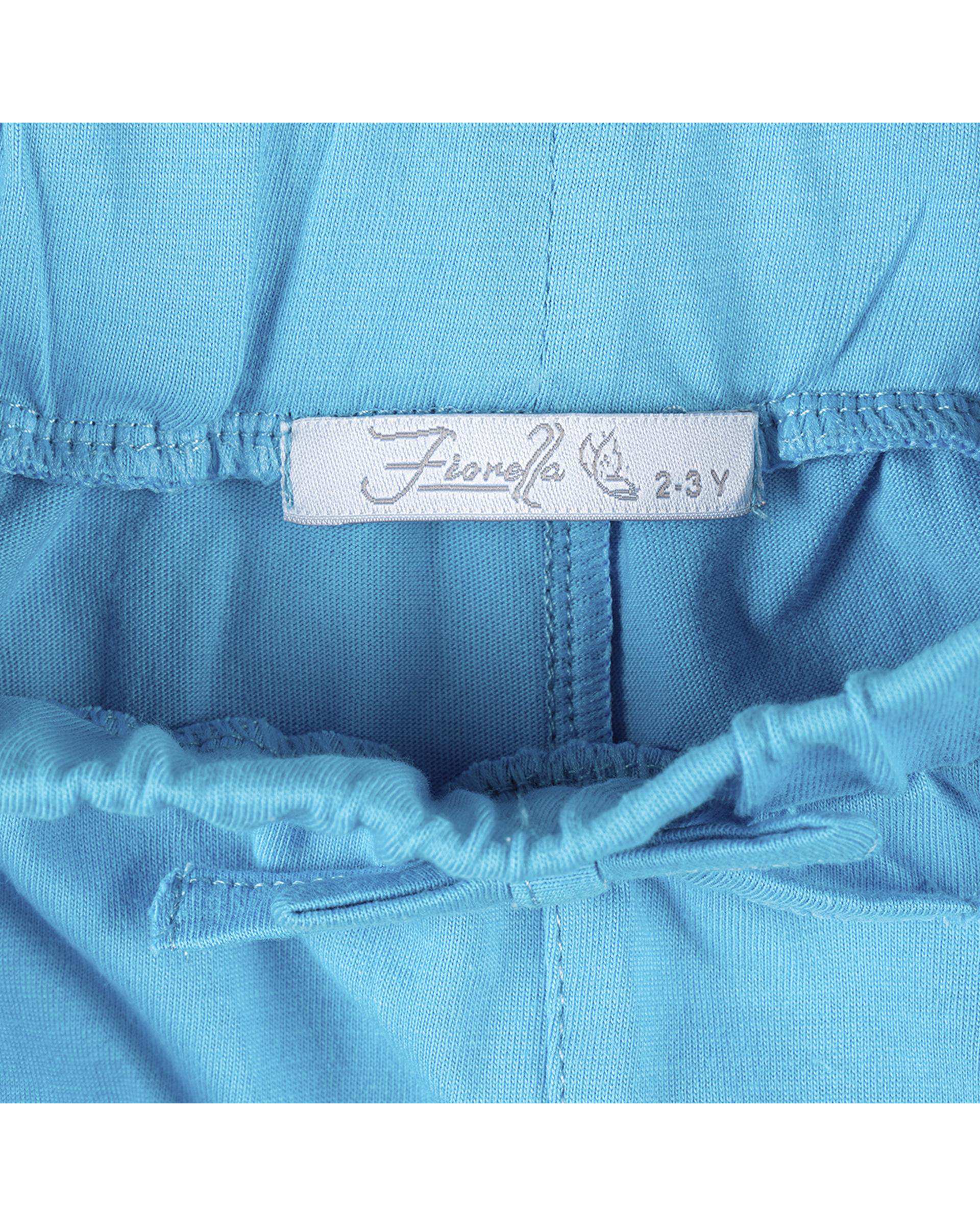 ست تی شرت و شلوارک دخترانه فیورلا Fiorella مدل گل آفتابگردان کد 35014