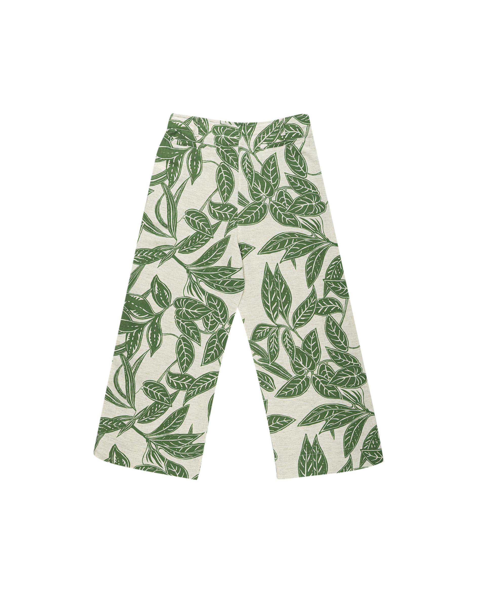 ست تاپ و شلوار دخترانه فیورلا Fiorella مدل green leaves کد 45021
