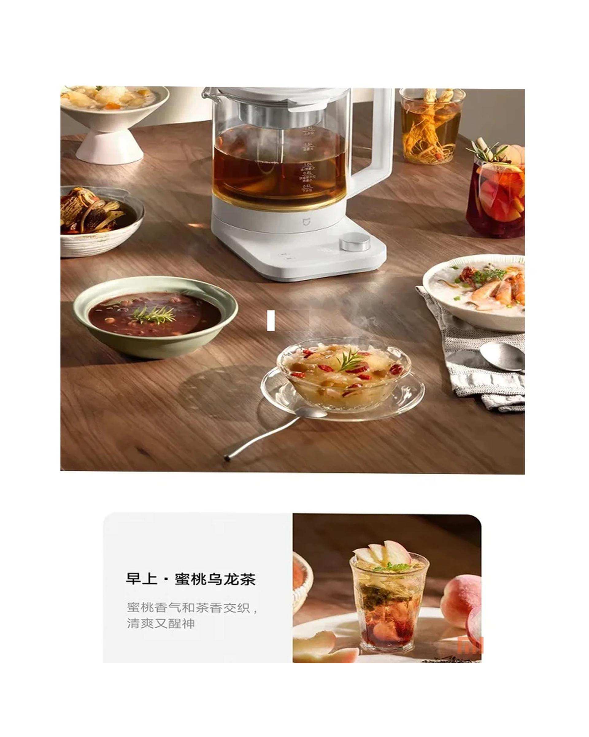 کتری برقی و چای ساز شیائومی Xiaomi مدل MIJIA Smart Multifunctional Health Kettle P1