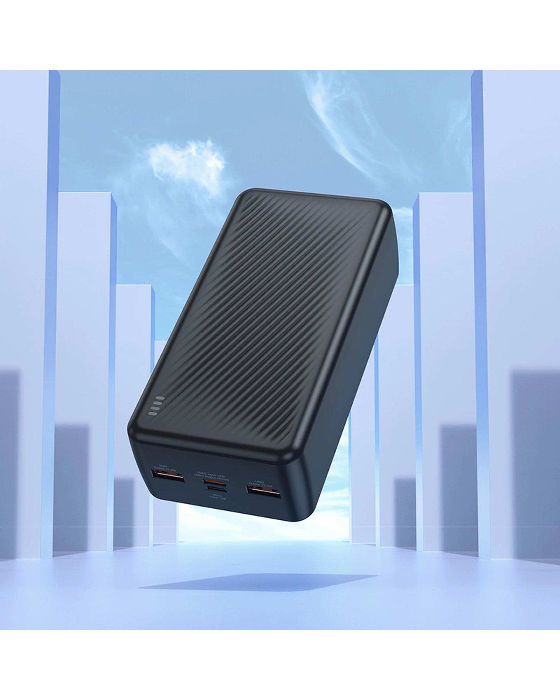 پاور بانک مشکی بروفون BOROFONE مدل BJ56B 22.5W ظرفیت 30000 میلی آمپر ساعت