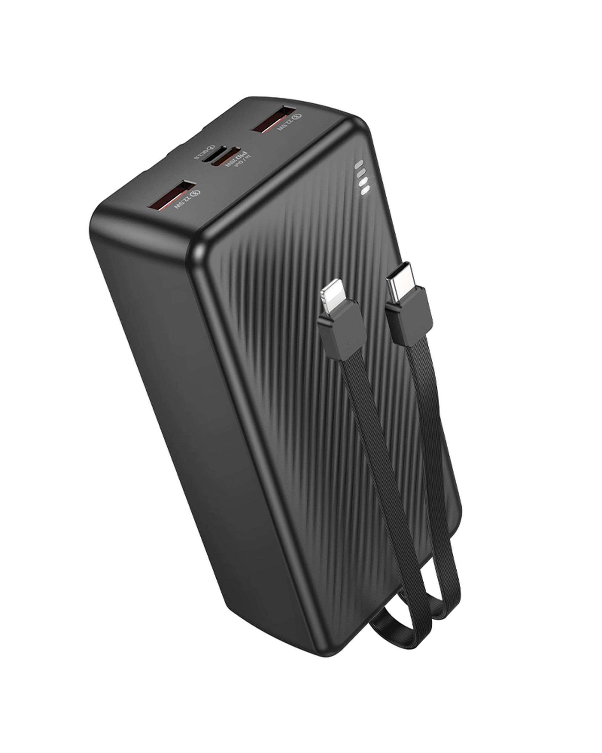پاور بانک مشکی بروفون BOROFONE مدل BJ57B 22.5W ظرفیت 30000 میلی آمپر ساعت