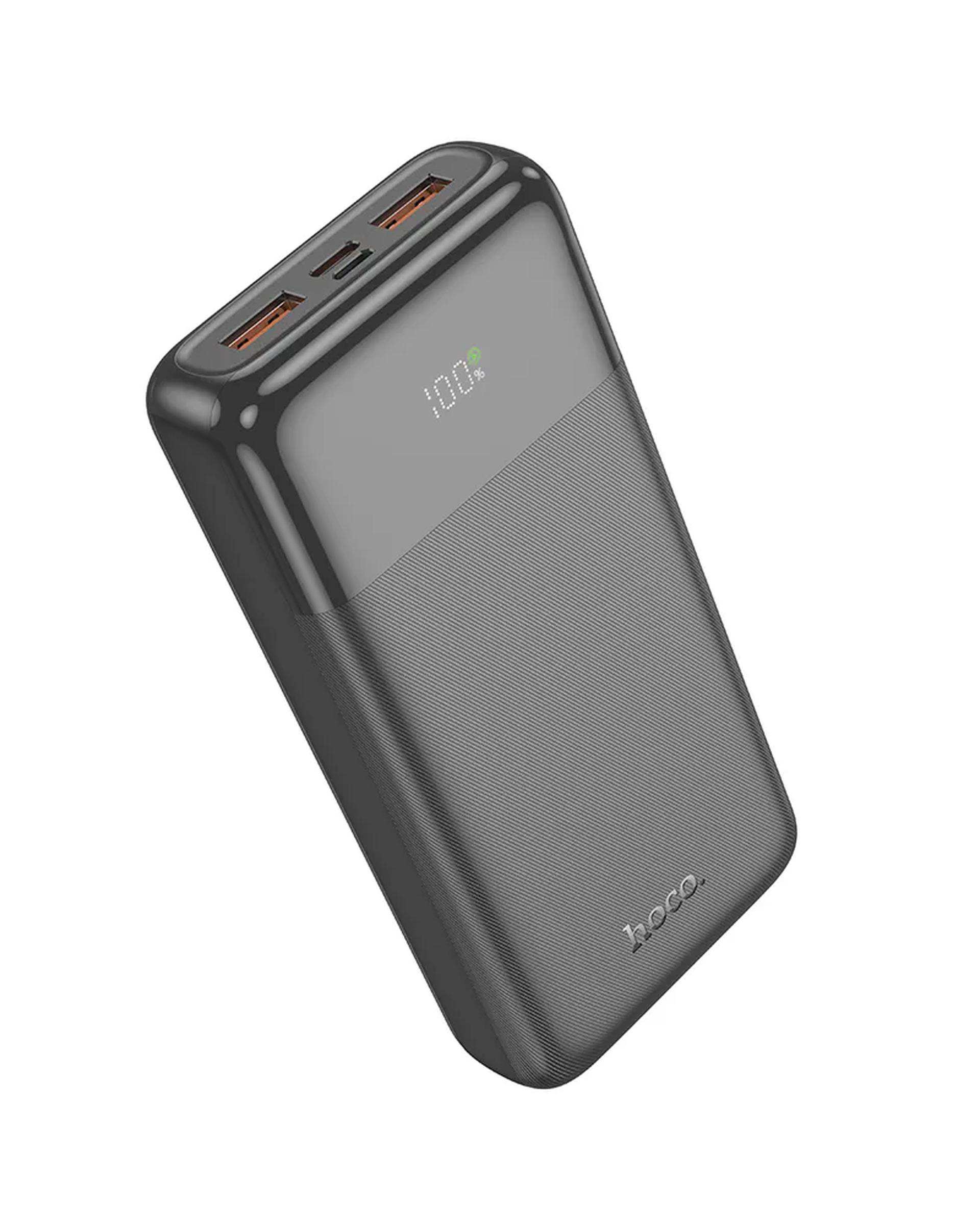 پاور بانک مشکی هوکو HOCO مدل J121A 22.5W ظرفیت 20000 میلی آمپر ساعت