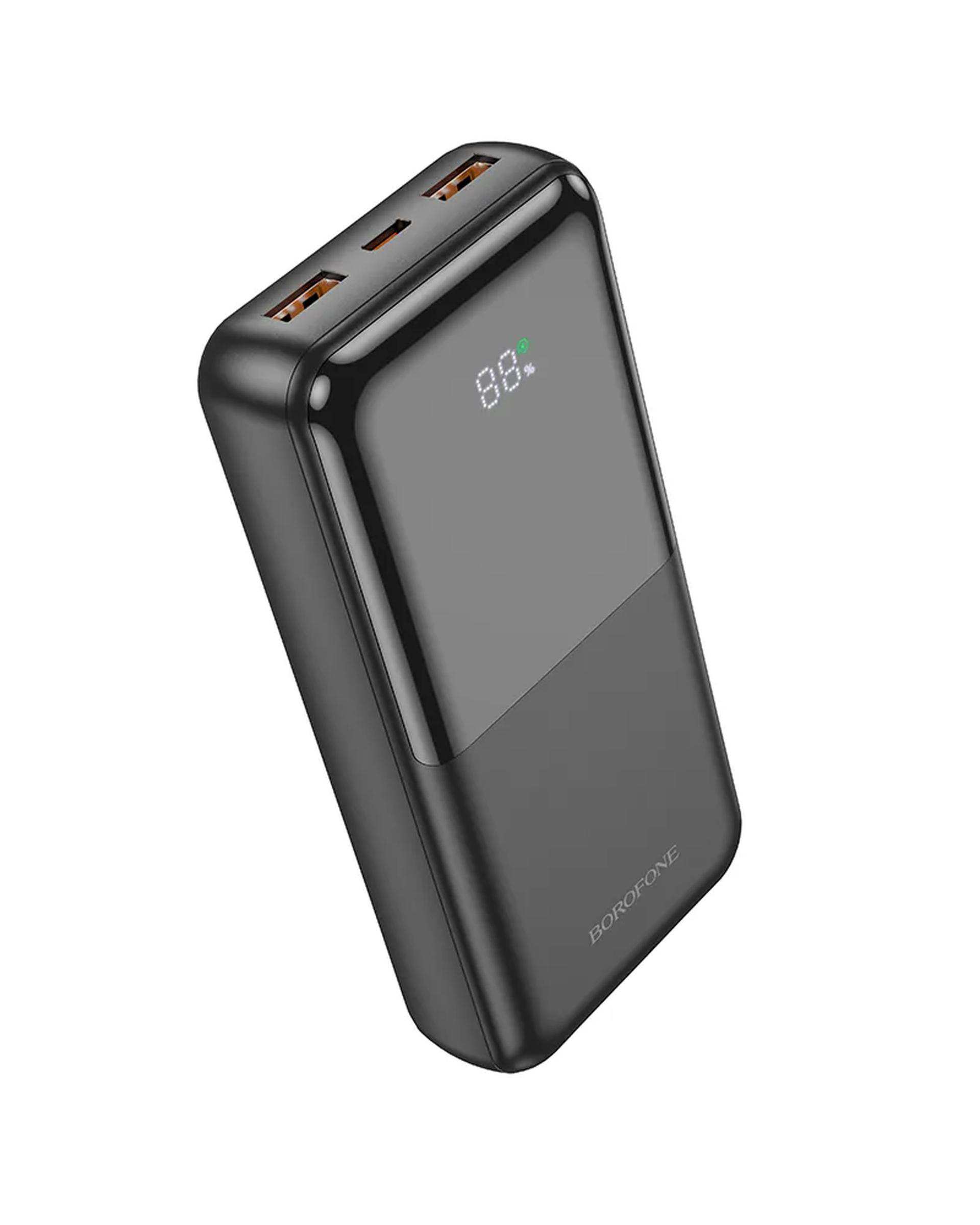 پاوربانک مشکی بروفون BOROFONE مدل BJ36A ظرفیت 20000 میلی آمپر ساعت