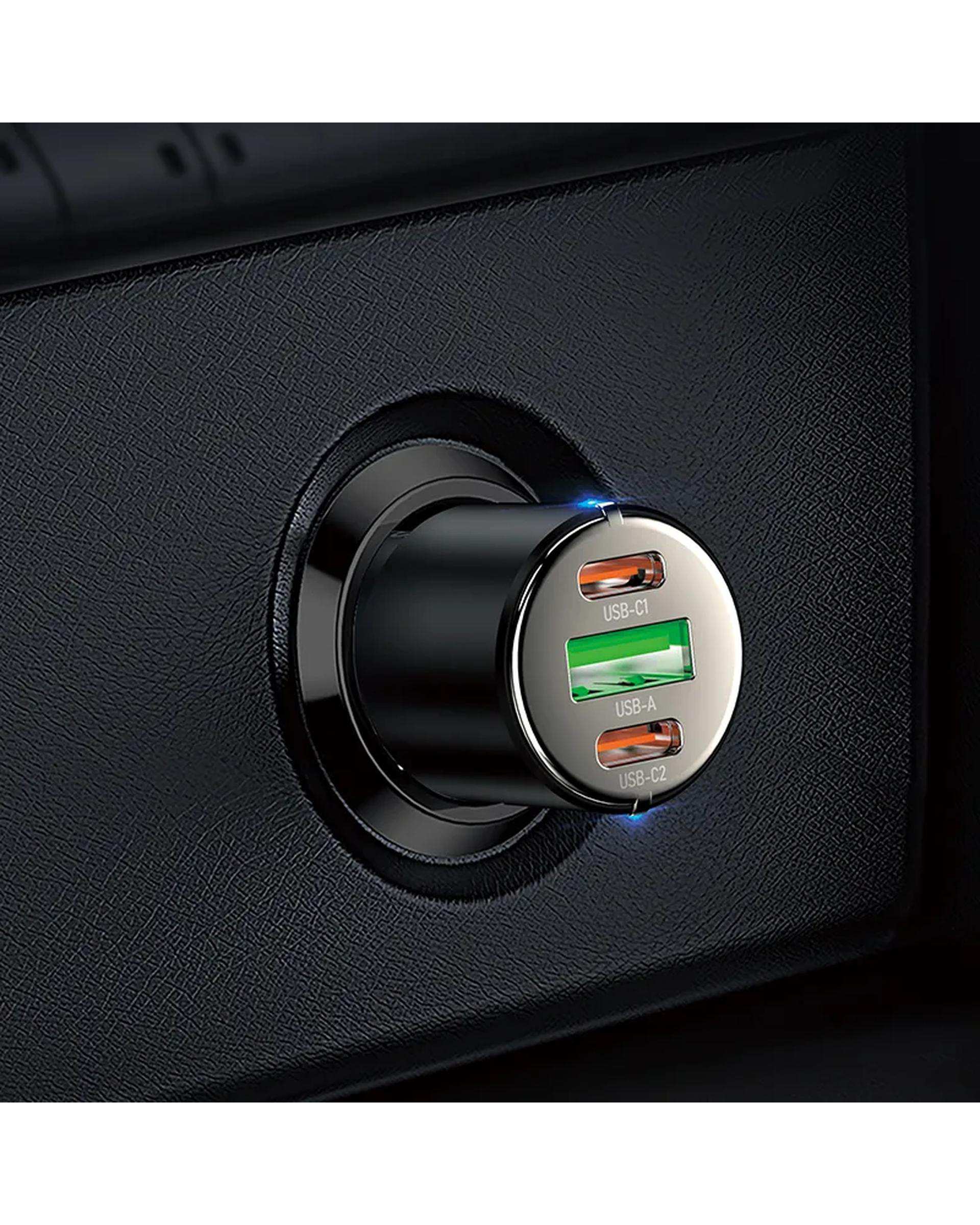 شارژر فندکی 45 وات مشکی هوکو HOCO مدل NZ6 USB