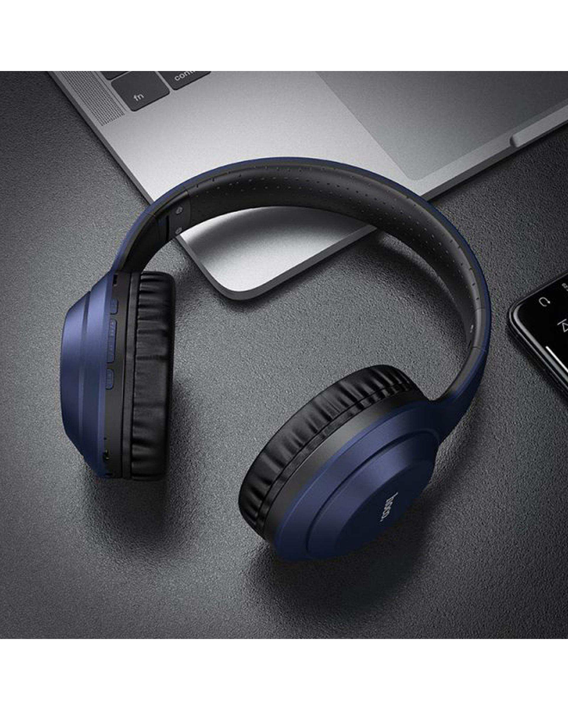 هدفون بی سیم آبی هوکو HOCO مدل W30