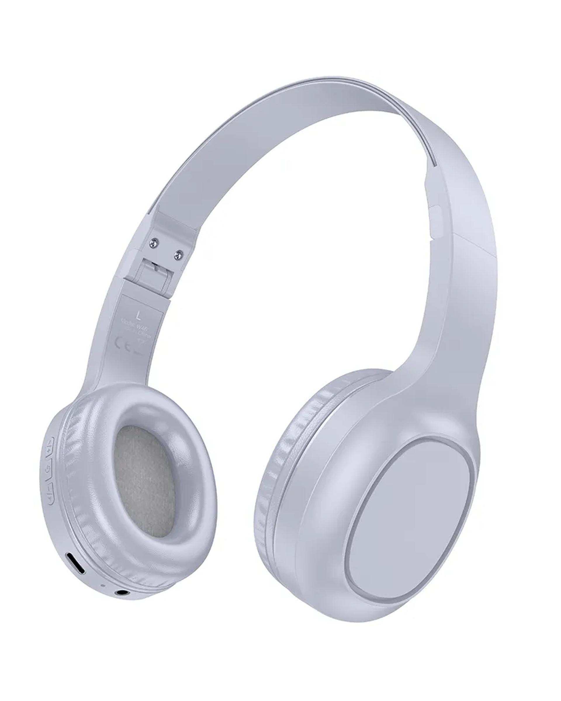 هدست بلوتوثی خاکستری هوکو HOCO مدل W46