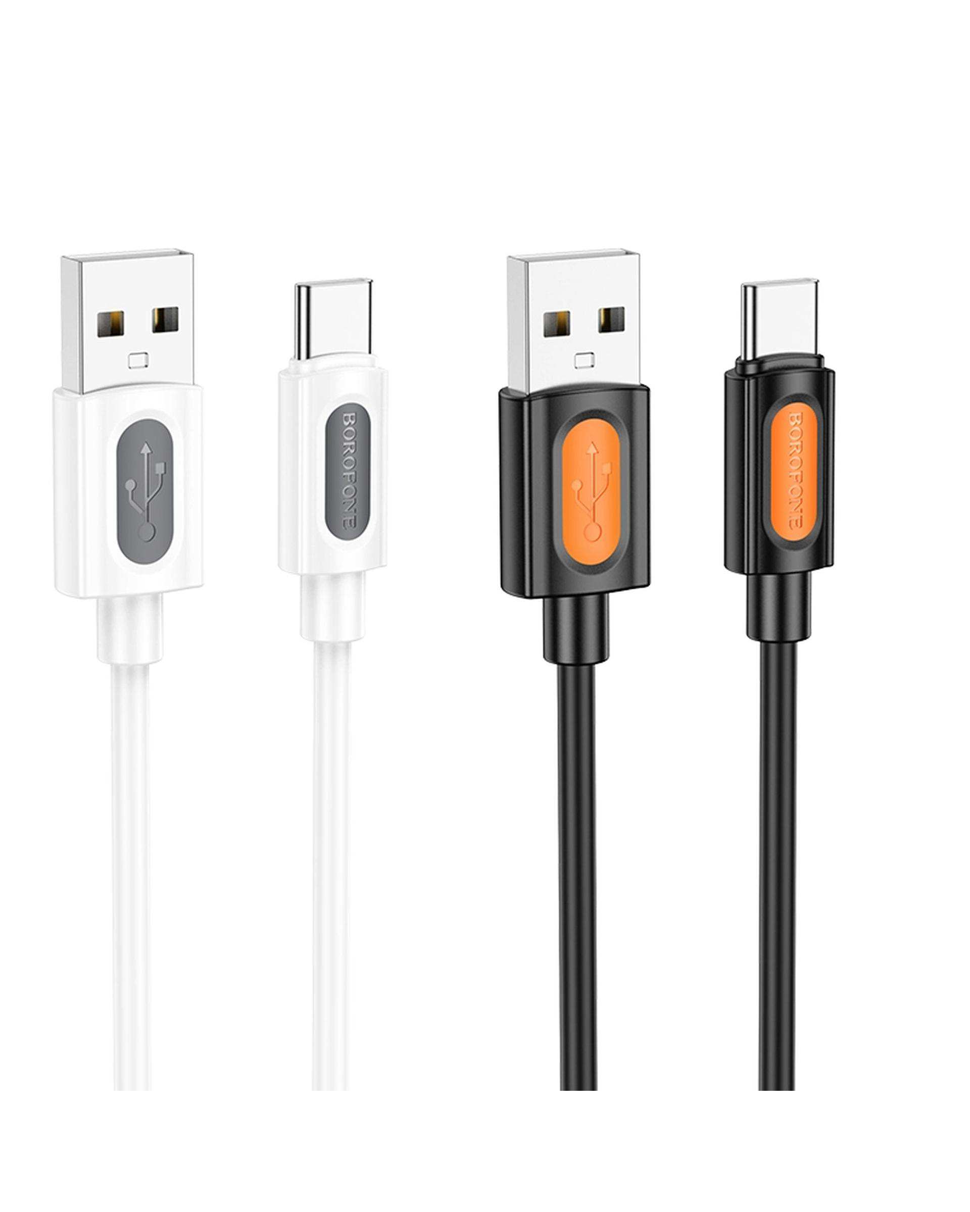 کابل شارژ مشکی بروفون BOROFONE مدل BX114 با سری تایپ سی