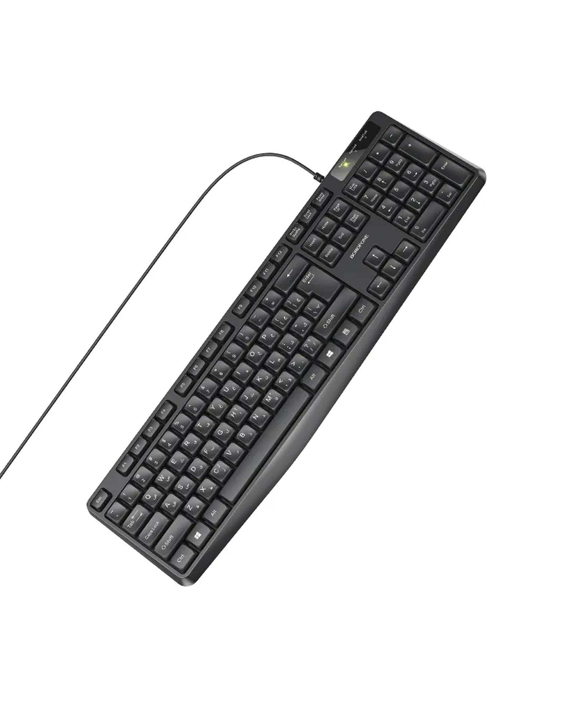 کیبورد مشکی بروفون BOROFONE مدل DBG01
