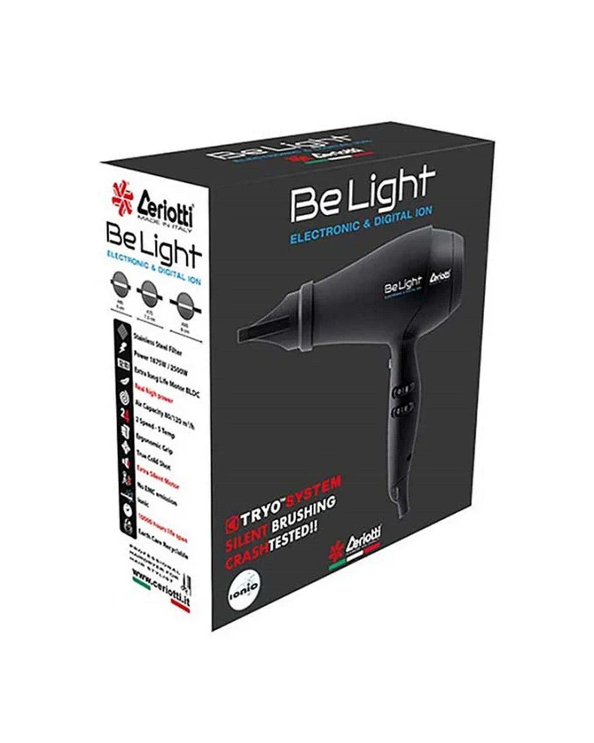 سشوار 2300 وات نقره ای سریوتی Ceriotti مدل Be Light