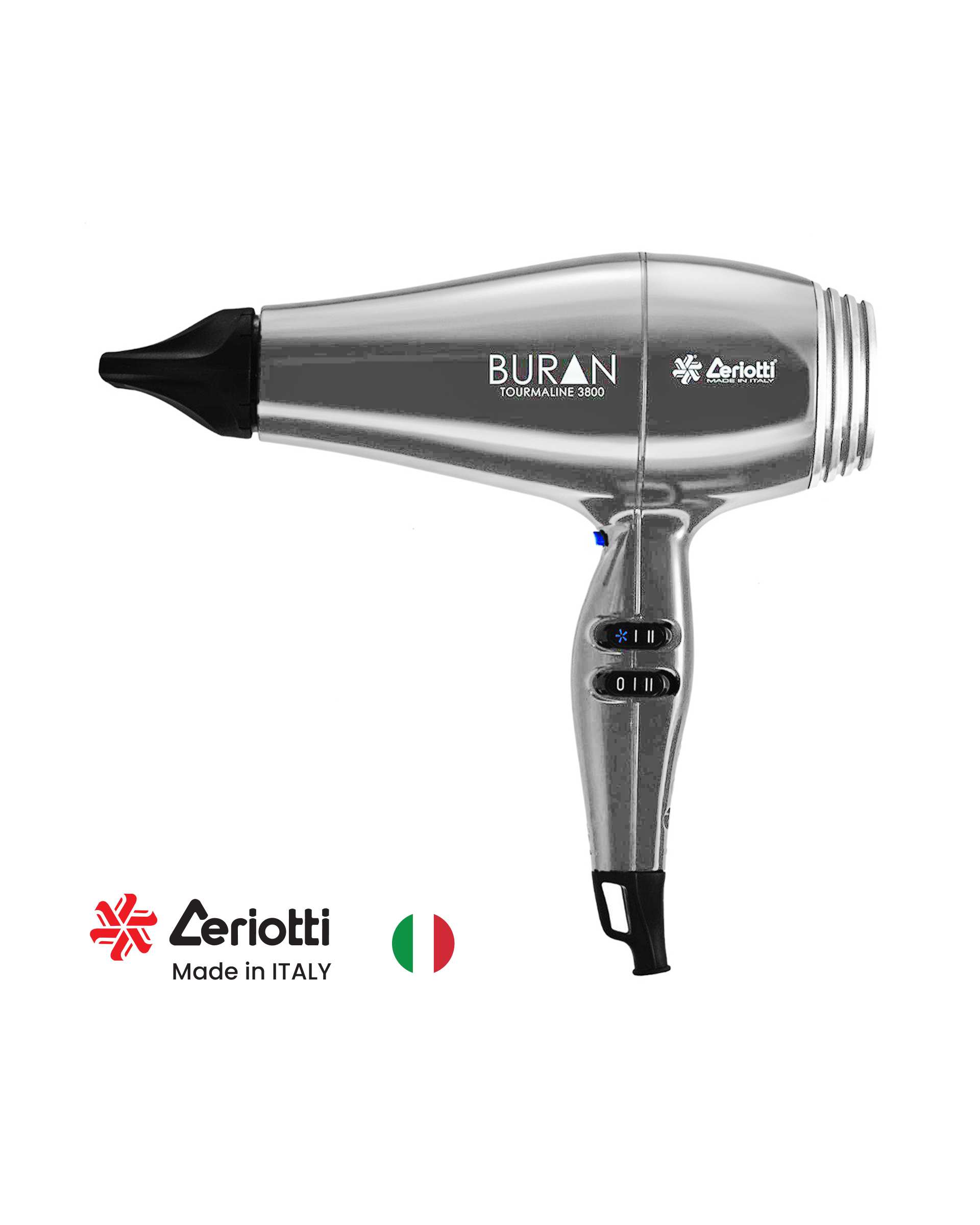 سشوار 2200 وات خاکستری سریوتی Ceriotti مدل BURAN