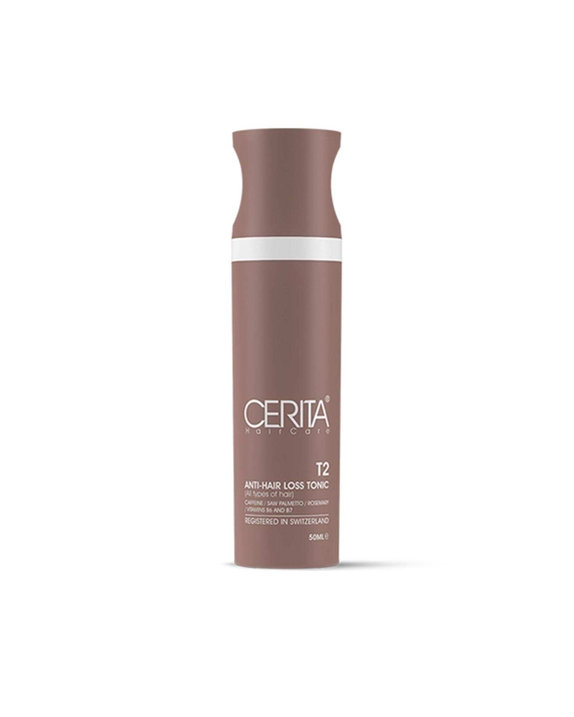 تونیک مو گیاهی تقویت کننده و ضد ریزش سریتا Cerita مدل T2 حجم 50ml