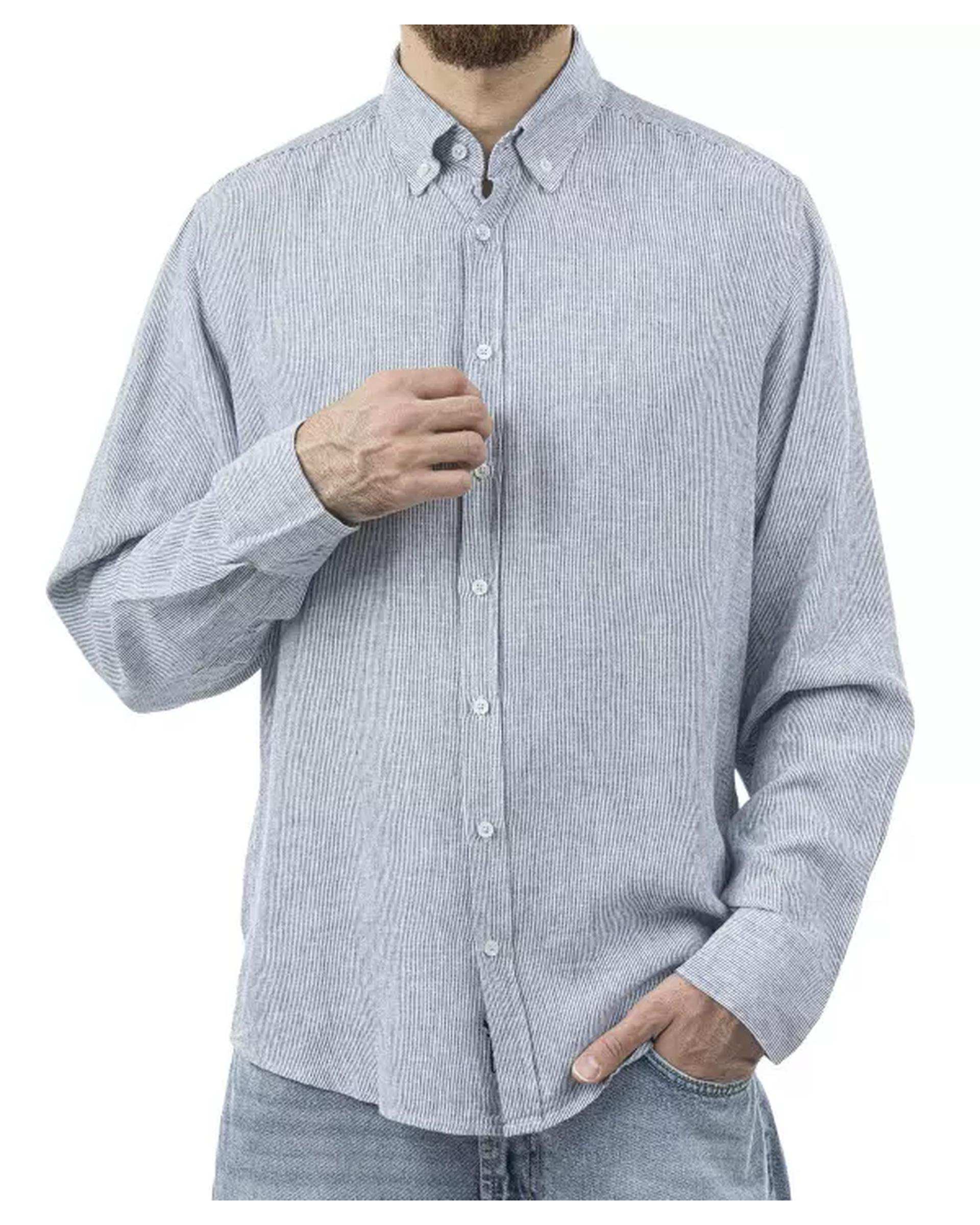 پیراهن مردانه سرمه ای روشن سوپردرای Superdry کد M13S50301N