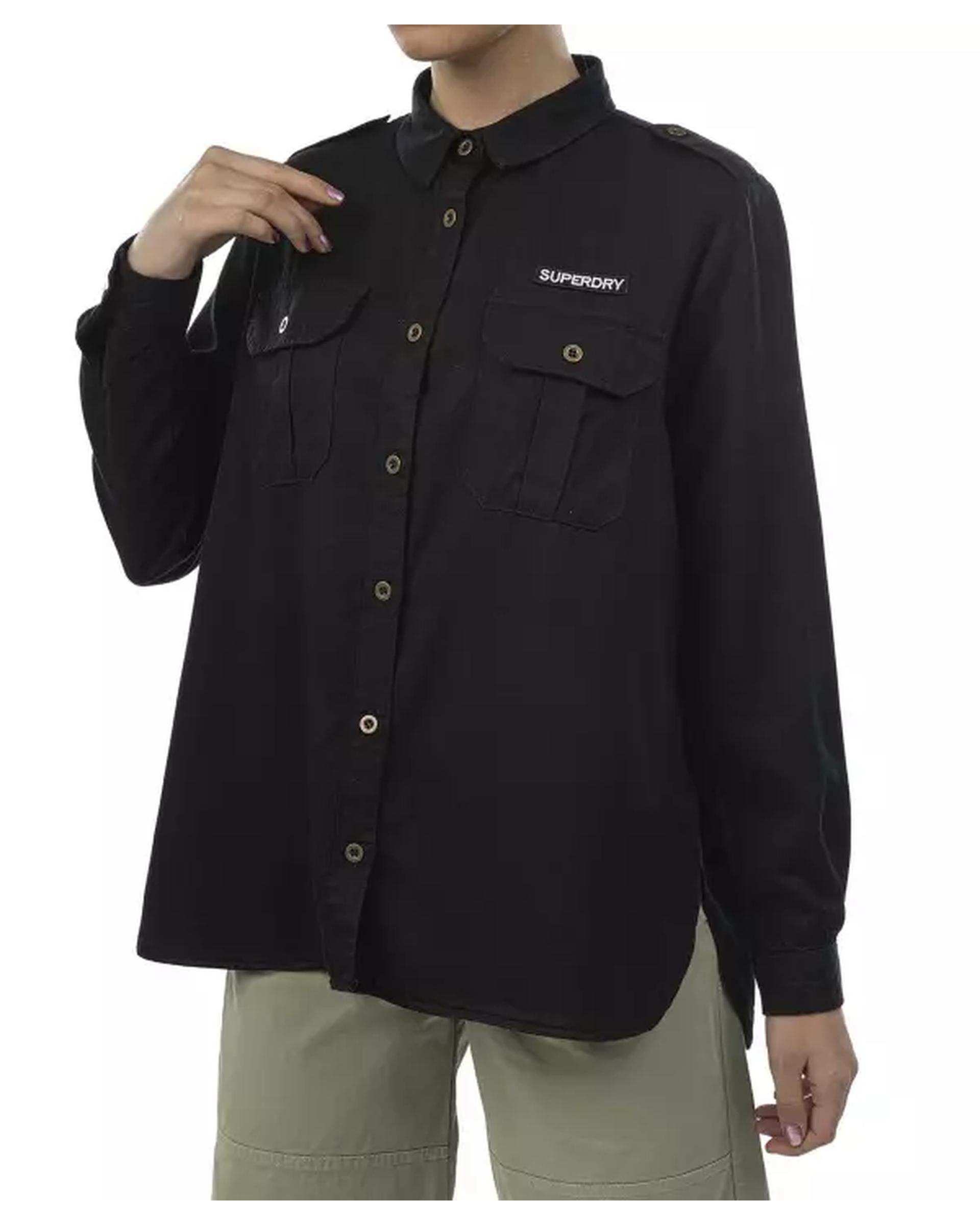 شومیز زنانه مشکی سوپردرای Superdry کد W13S53401T