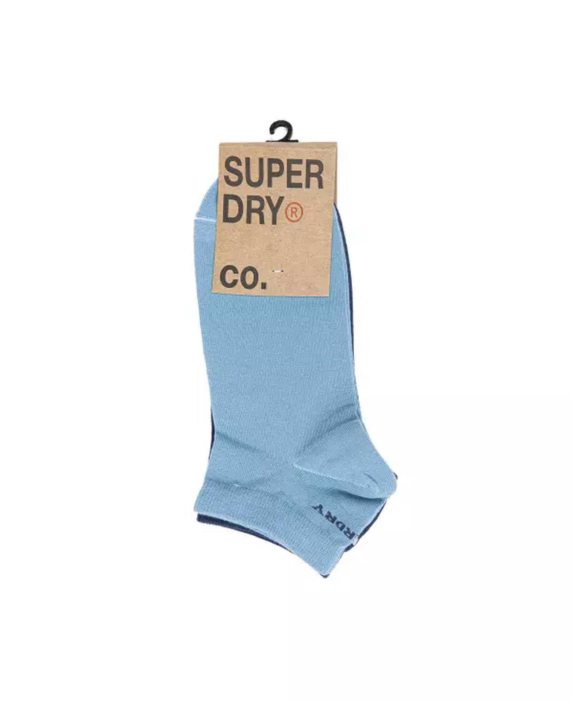 جوراب مردانه مچی سرمه ای آبی سوپردرای Superdry کد M29S51301X بسته دو عددی