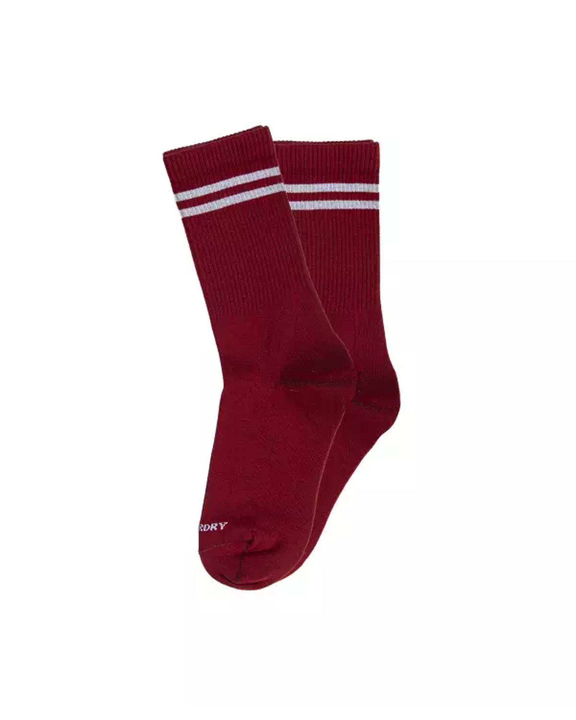 جوراب زنانه ساقدار سفید قرمز سوپردرای Superdry کد W29S51302X بسته دو عددی