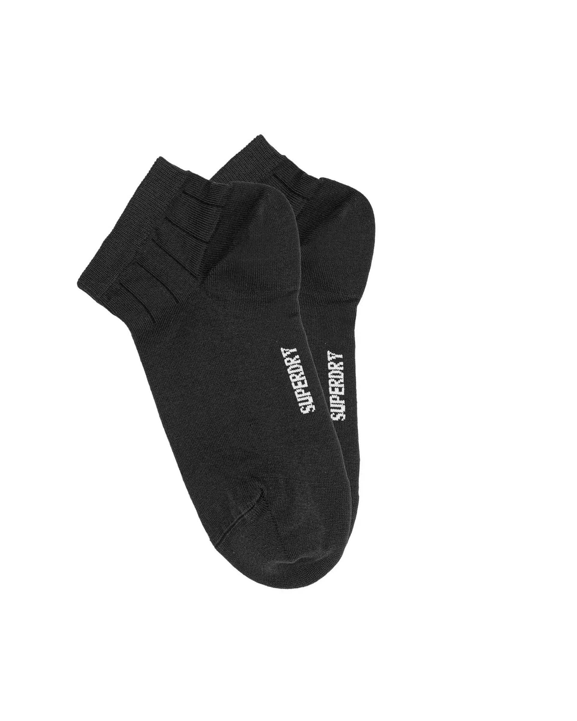 جوراب زنانه نیم ساق سبز مشکی سوپردرای Superdry کد W29S41303X بسته دو عددی
