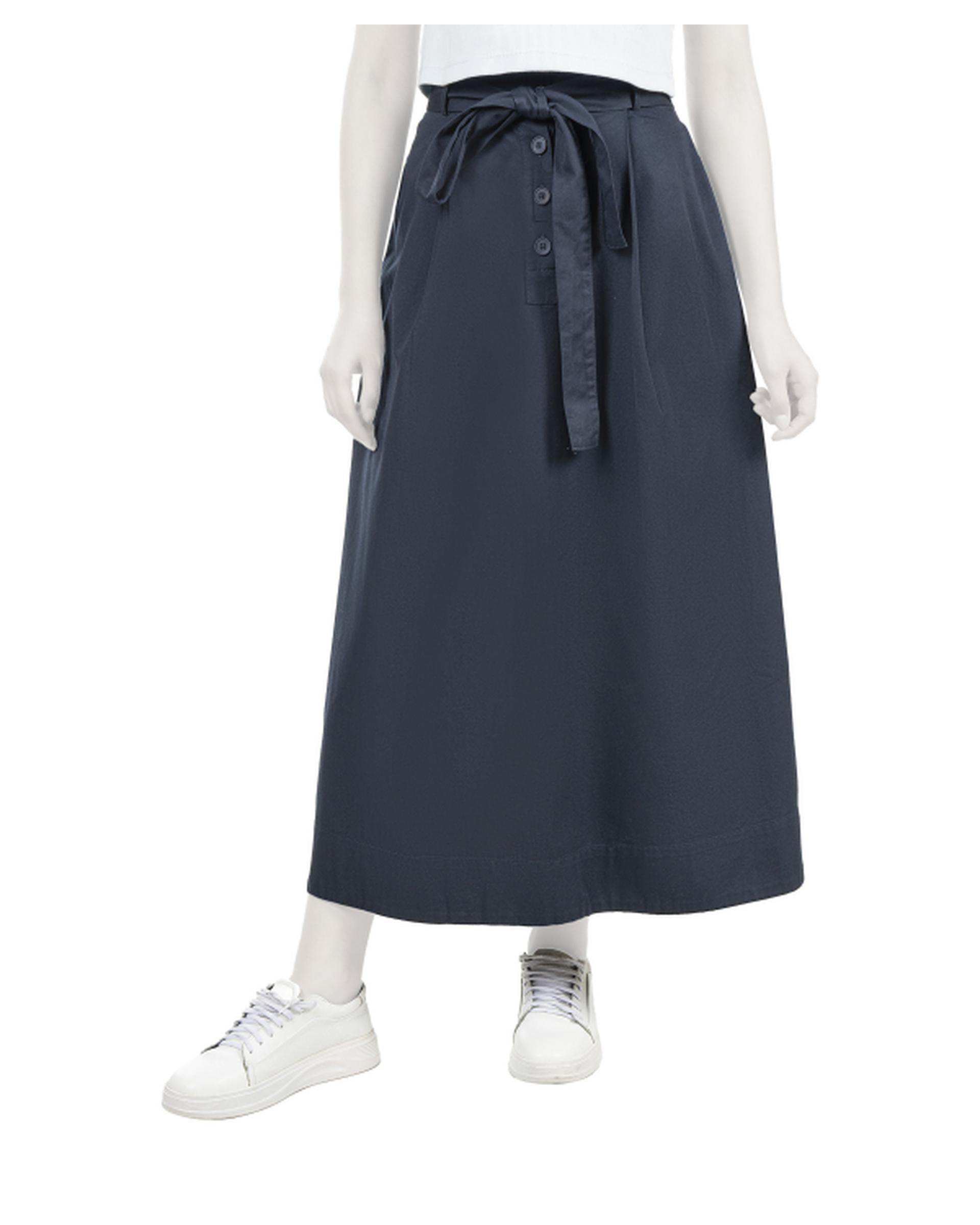 دامن زنانه سرمه ای سوپردرای Superdry کد W19S50101C