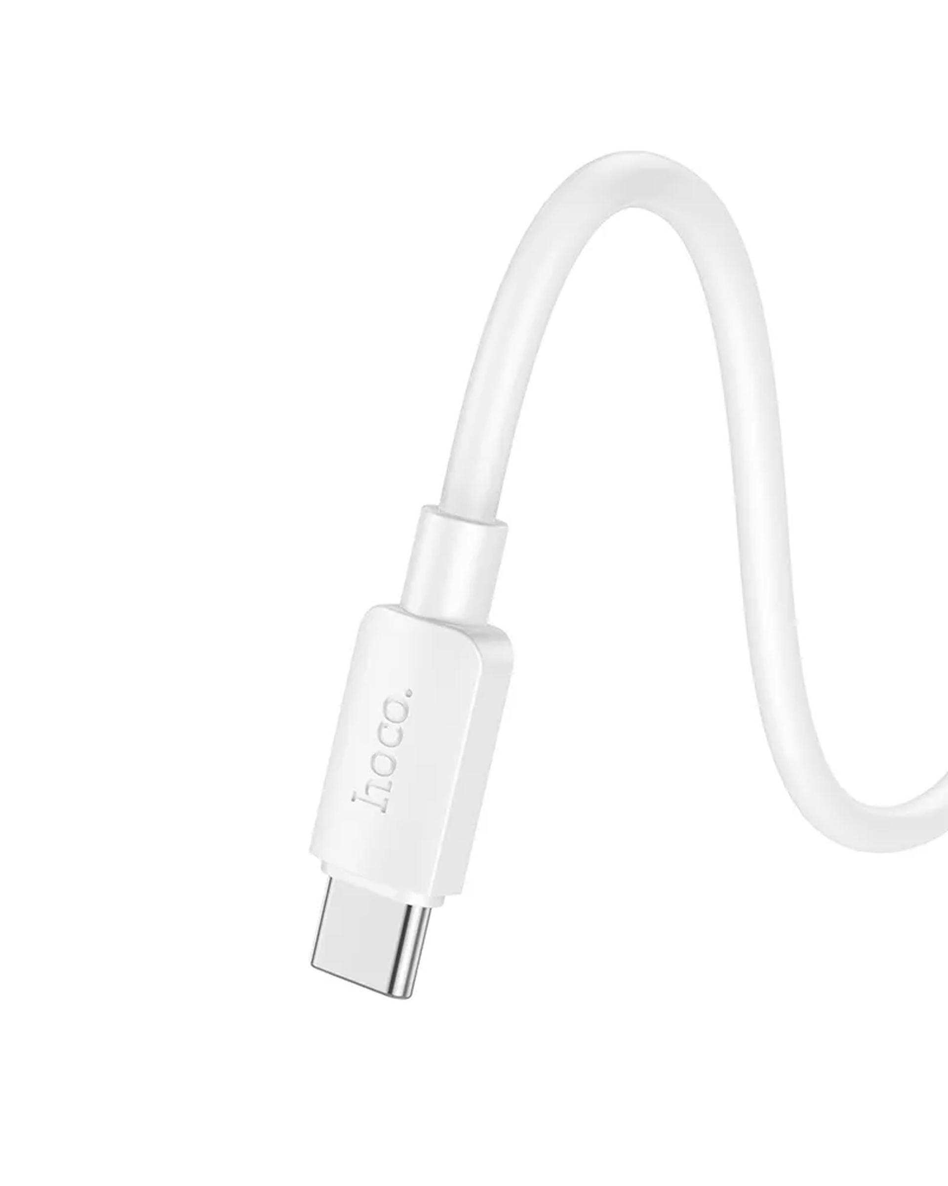کابل شارژ سفید هوکو HOCO مدل X96 TYPE-C 100W-25CM