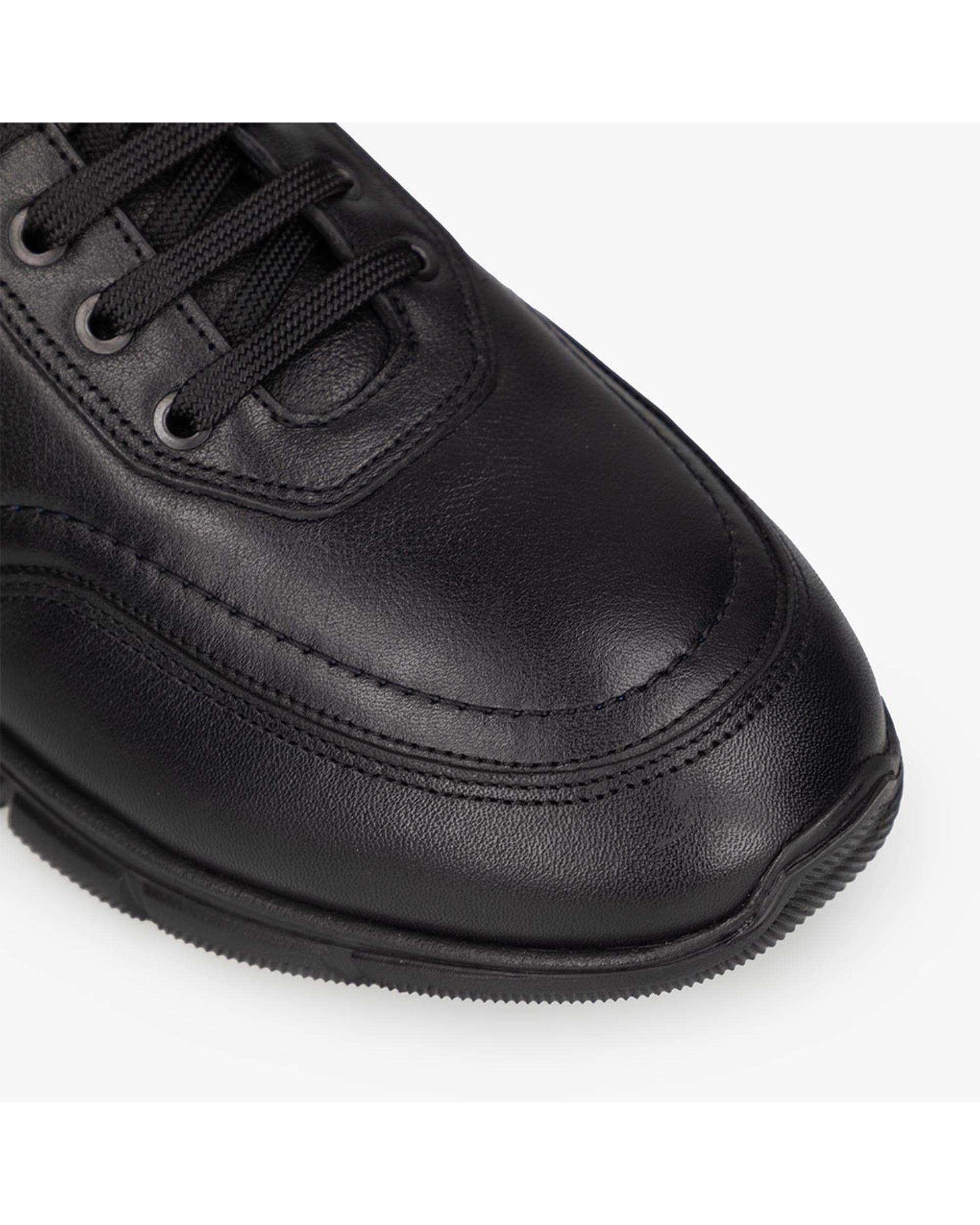 کفش چرم مردانه مشکی برتونیکس Berttonix کد K-4118