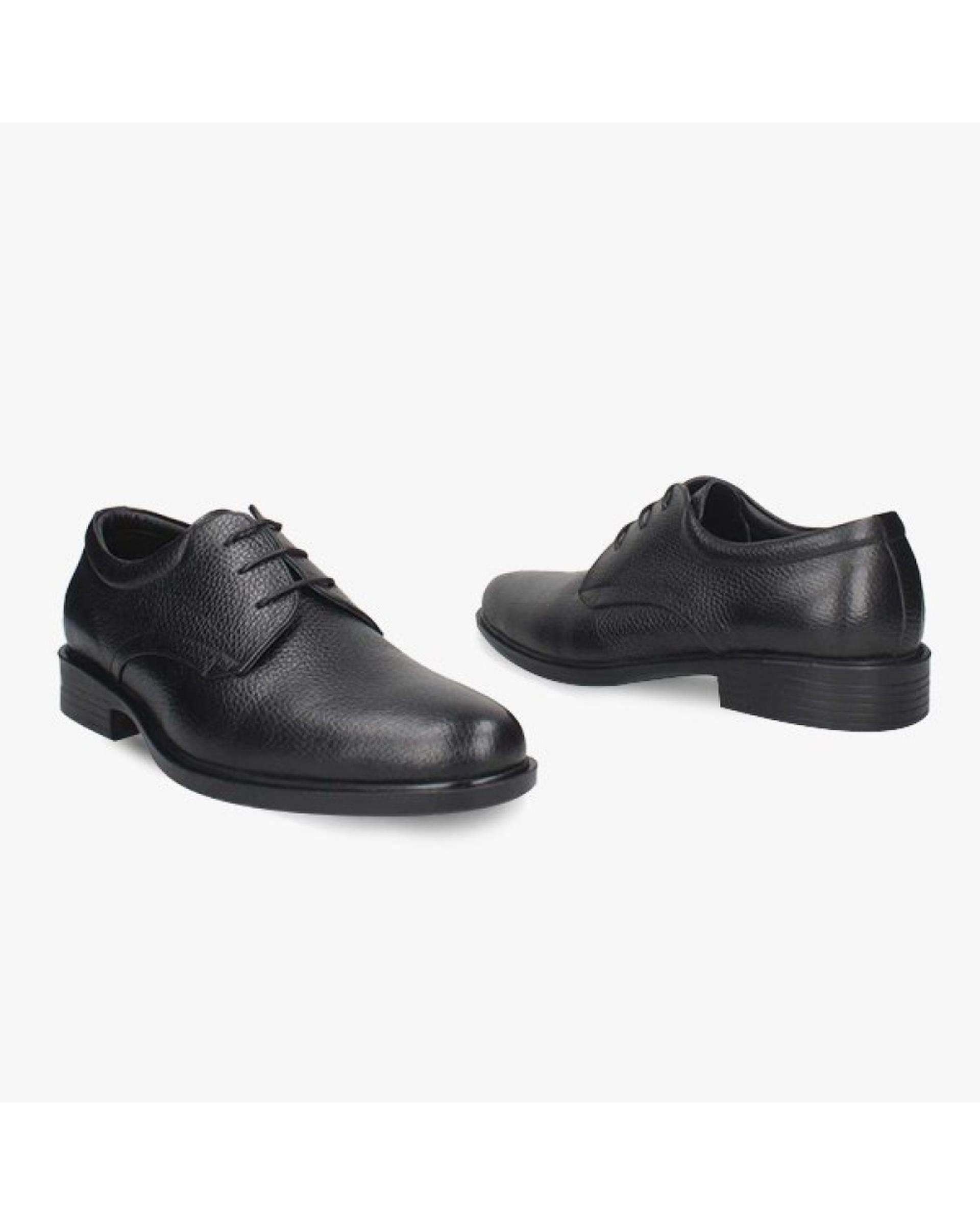 کفش چرم مردانه رسمی مشکی برتونیکس Berttonix کد M-508