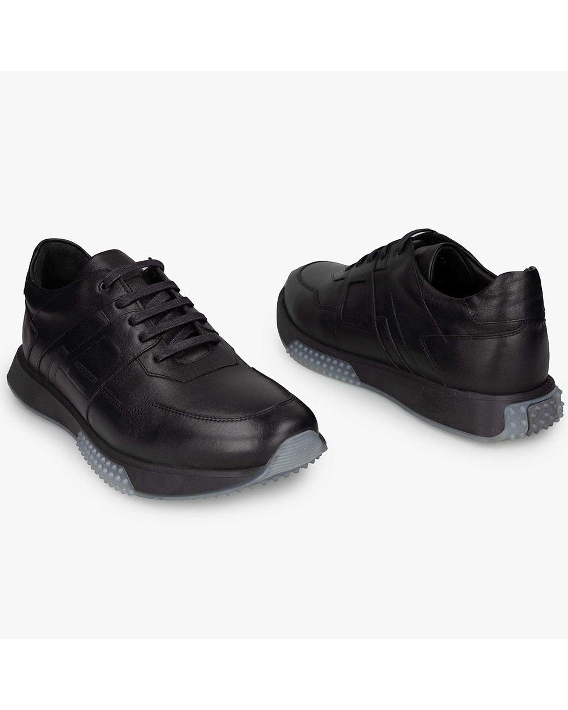 کفش چرم مردانه مشکی برتونیکس Berttonix کد K-4092