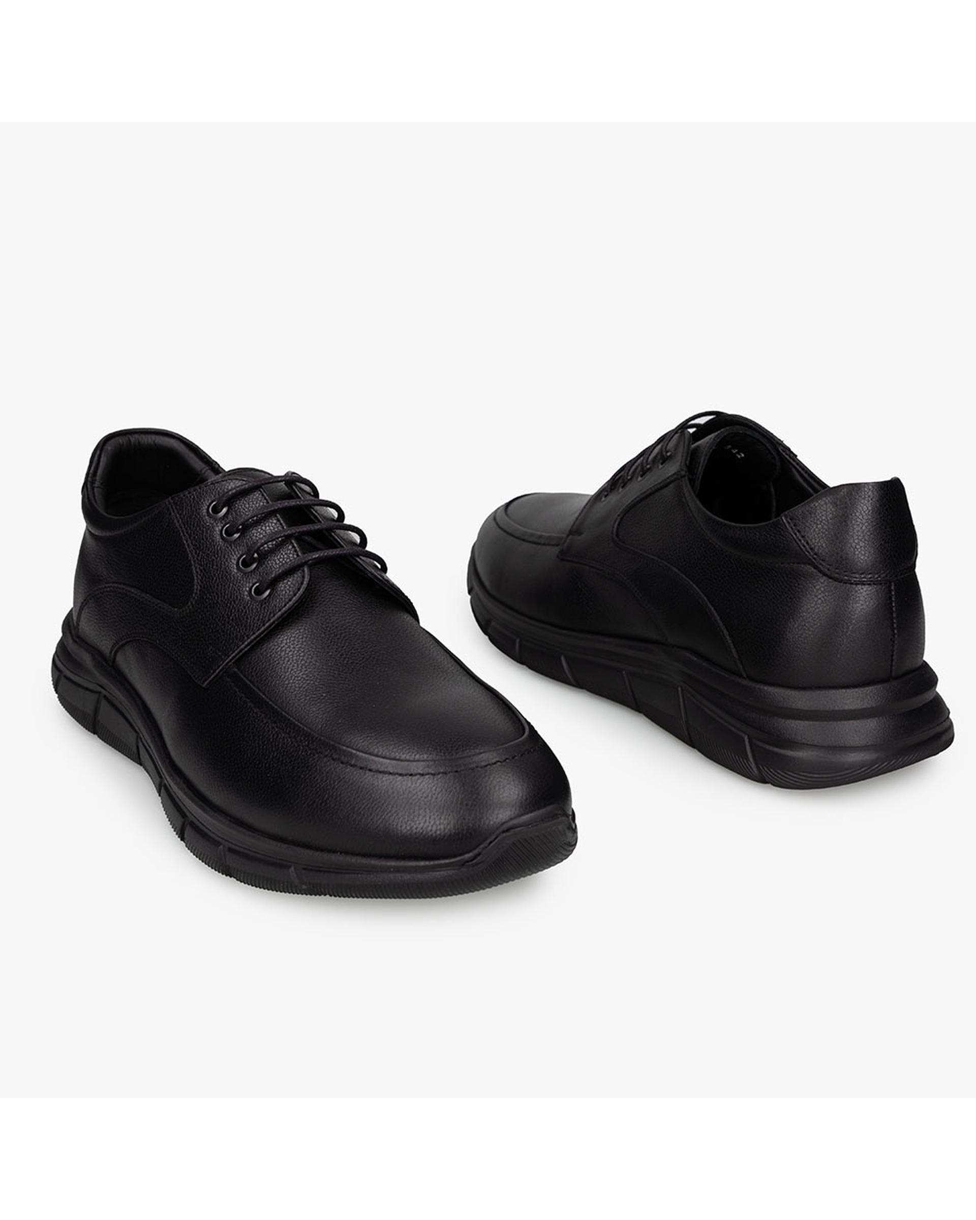 کفش چرم مردانه رسمی مشکی برتونیکس Berttonix کد K-4112