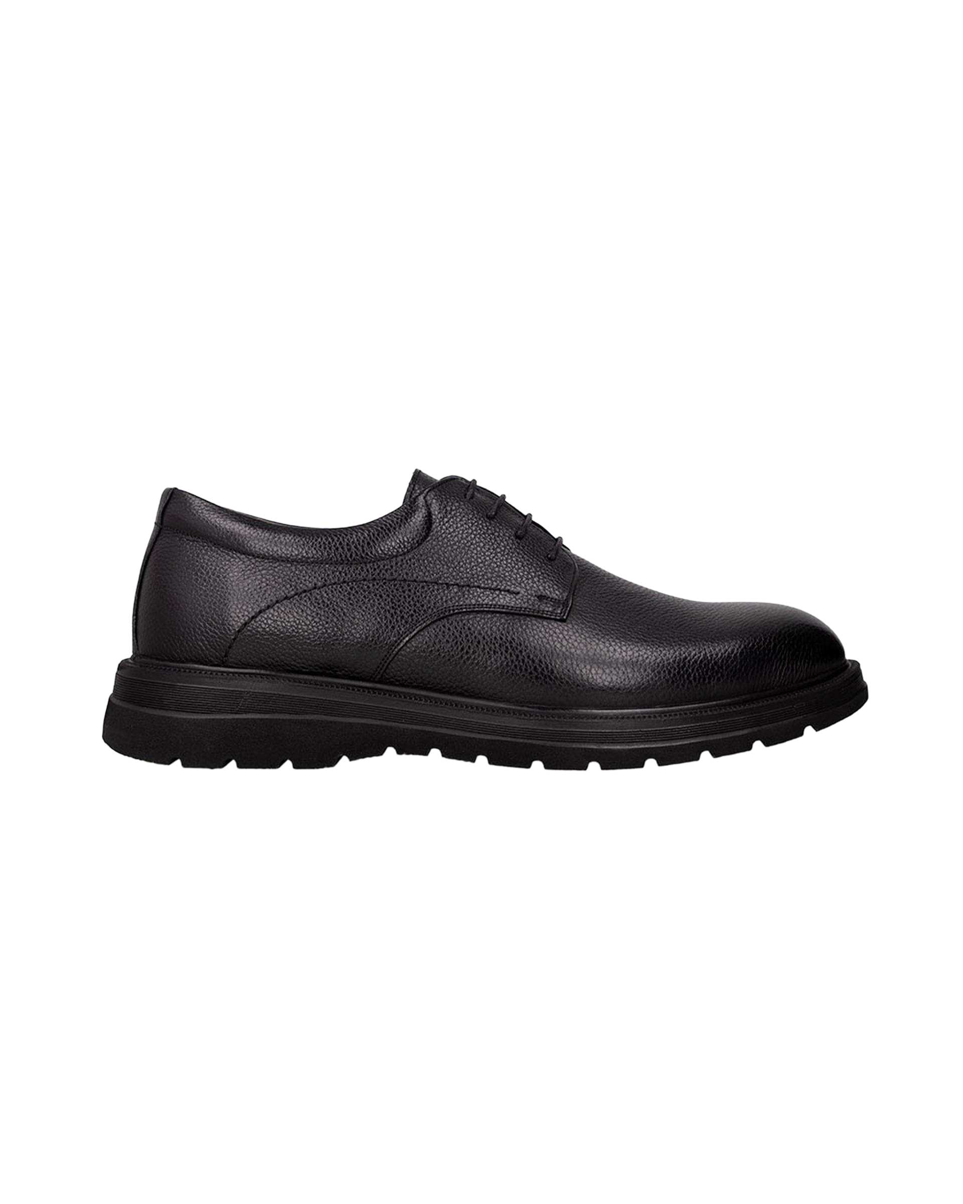 کفش چرم مردانه مشکی برتونیکس Berttonix کد PL-0318