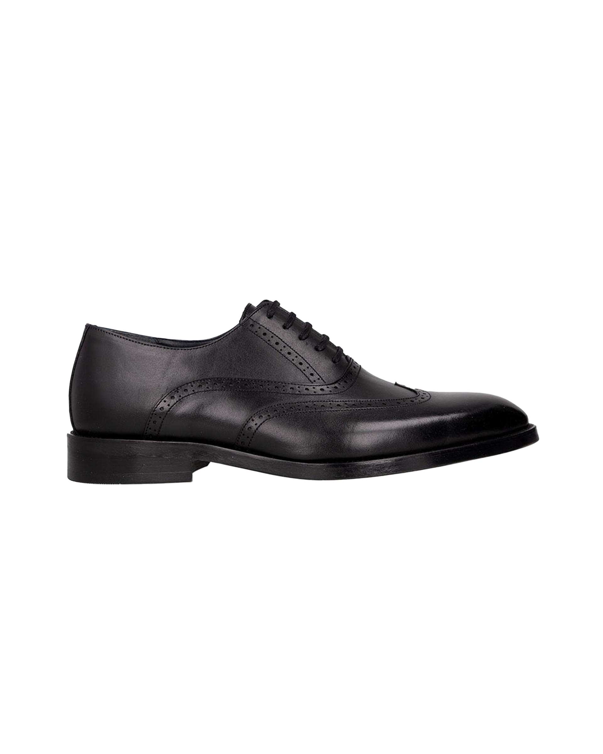 کفش چرم مردانه رسمی مشکی برتونیکس Berttonix کد PL-0320
